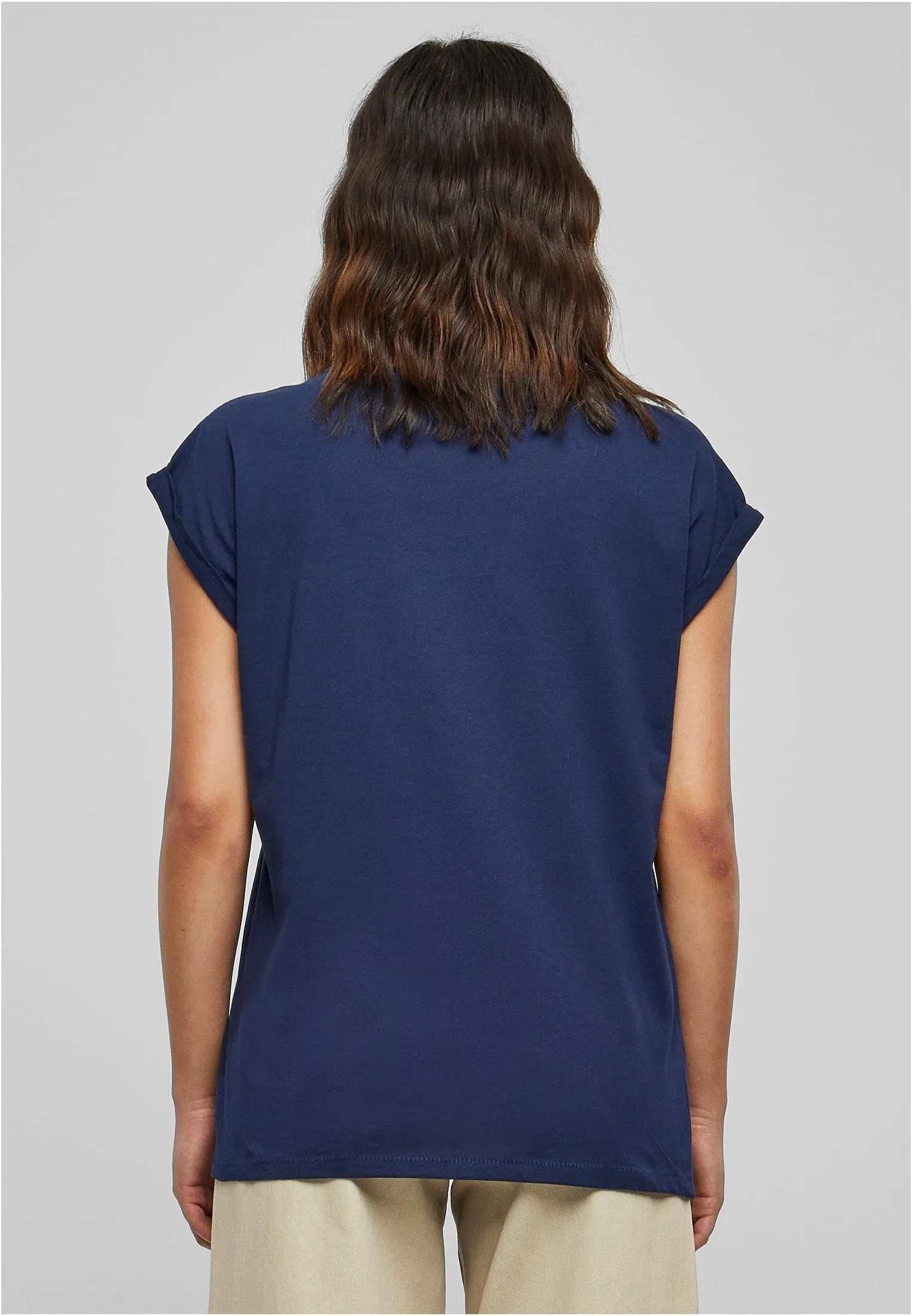 Urban Classics Maglietta da donna con spalle estese, Navy, XXL - immagine 6