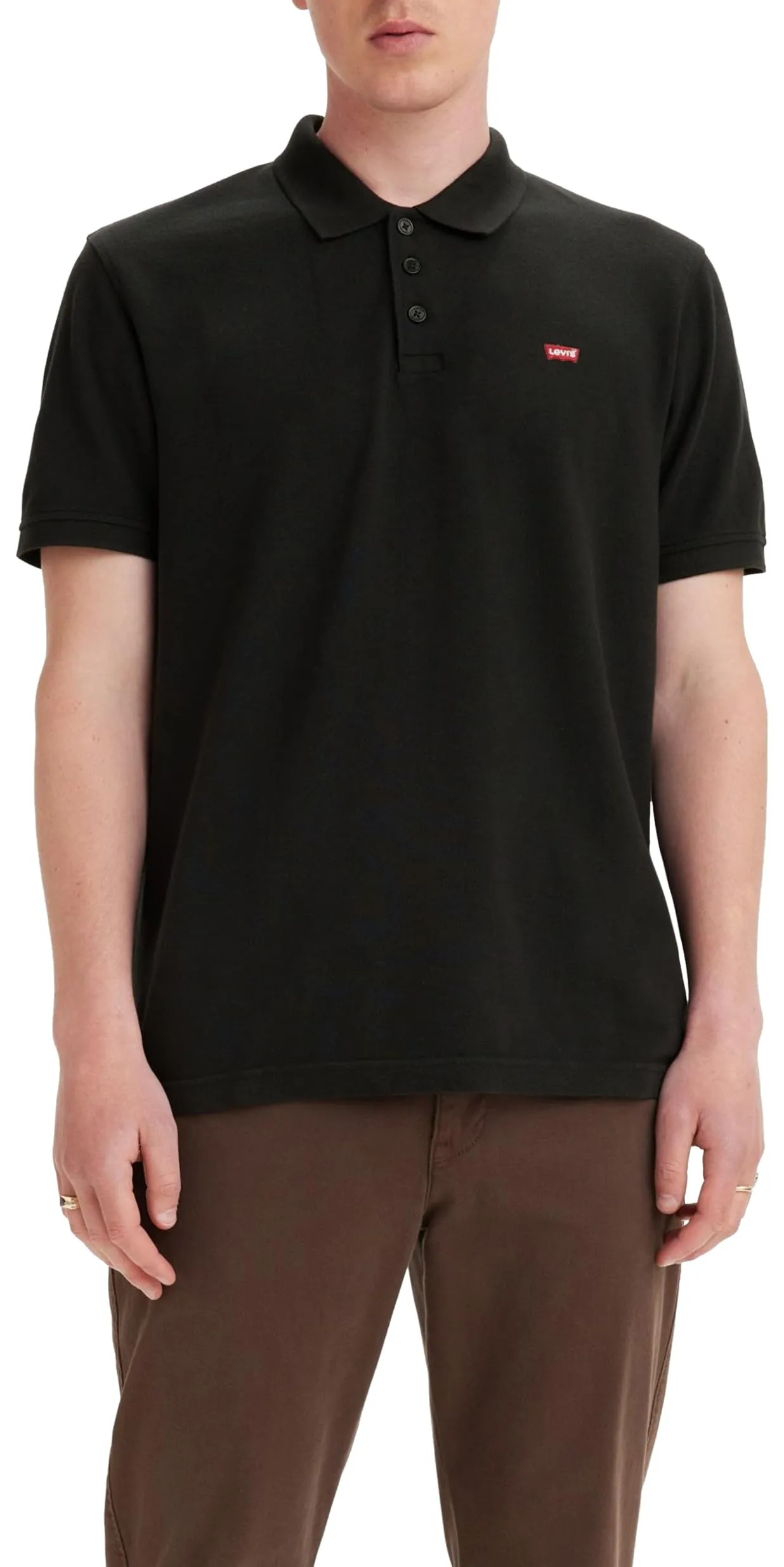 Levi's Housemark Polo Shirt, Mineral Black Plus, L - immagine 1