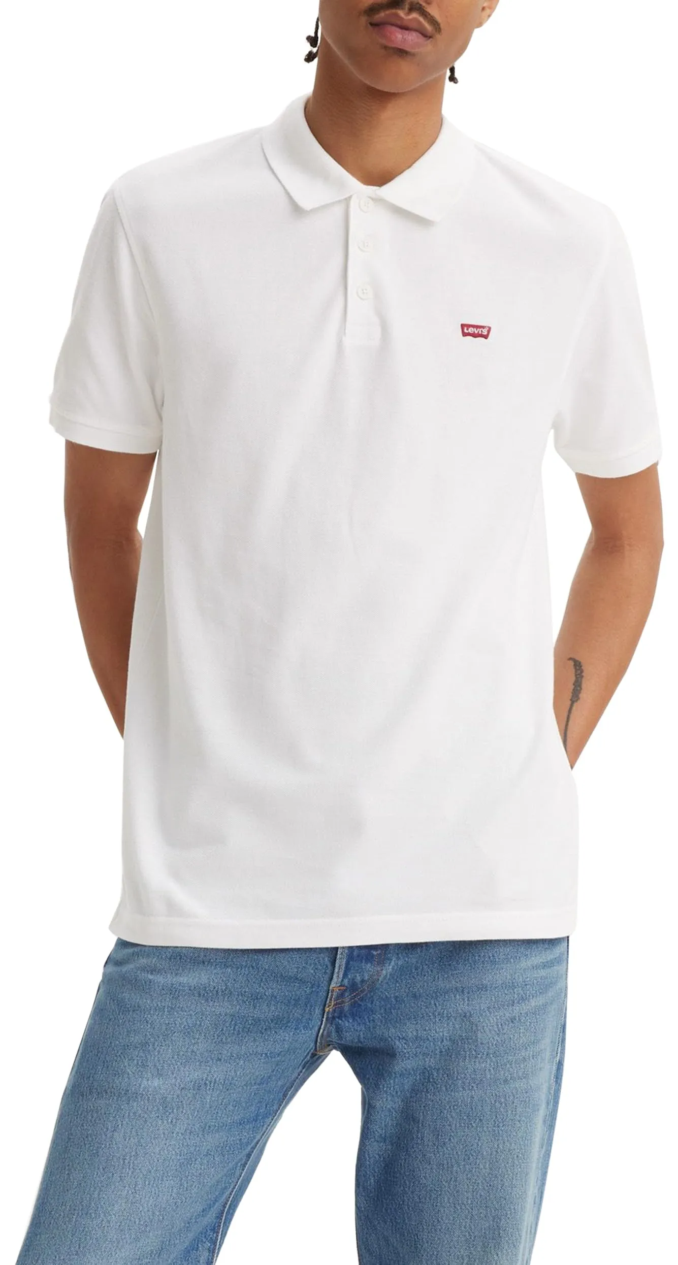 Levi's Housemark Polo Shirt, White, XS - immagine 1