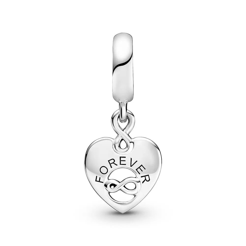 Pandora Icons Pendente Friends e Cuore con Infinito in Argento Sterling e Zirconia Cubica trasparente - immagine 2