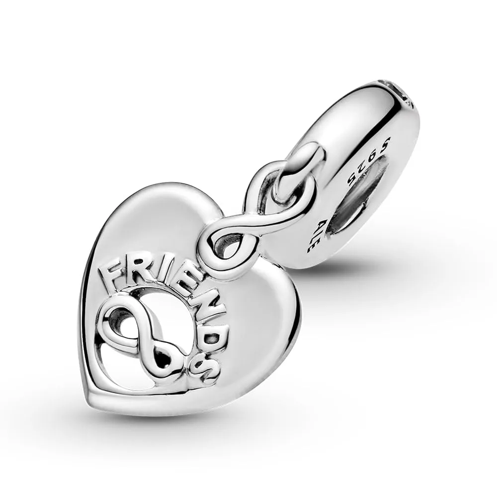 Pandora Icons Pendente Friends e Cuore con Infinito in Argento Sterling e Zirconia Cubica trasparente - immagine 4