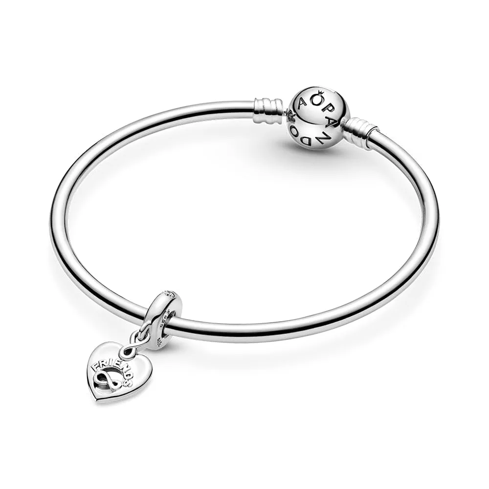 Pandora Icons Pendente Friends e Cuore con Infinito in Argento Sterling e Zirconia Cubica trasparente - immagine 5