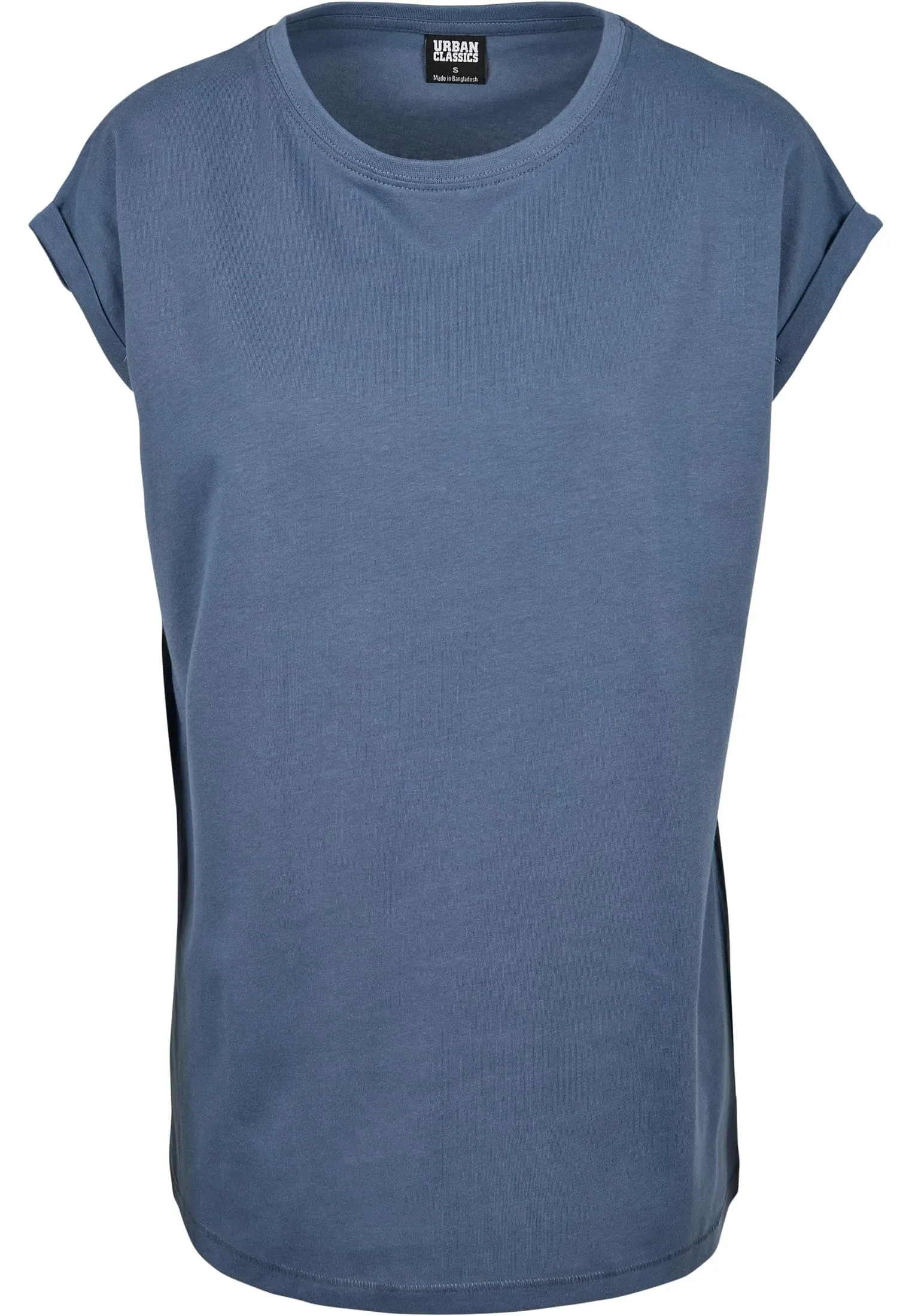 Urban Classics T-Shirt da Donna con Manica Arrotolata in Cotone, Rosso Ciliegia, Taglia XXL - immagine 4
