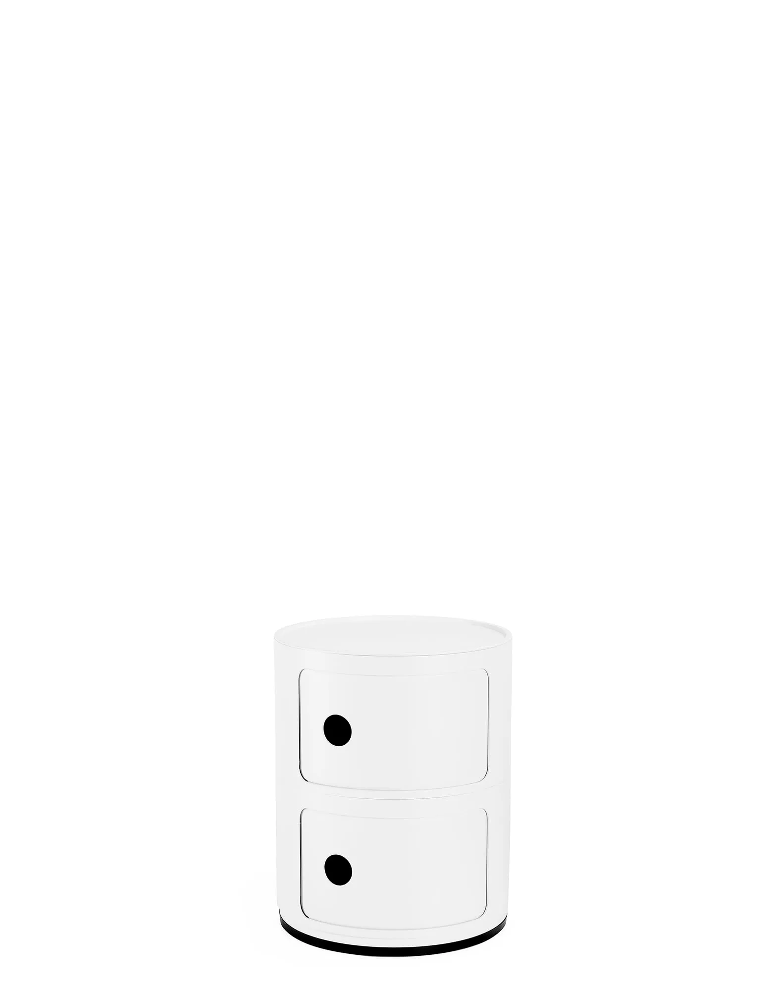 Kartell Componibili Recycled Mobile Contenitore 2 Elementi, Bianco Mat - immagine 1