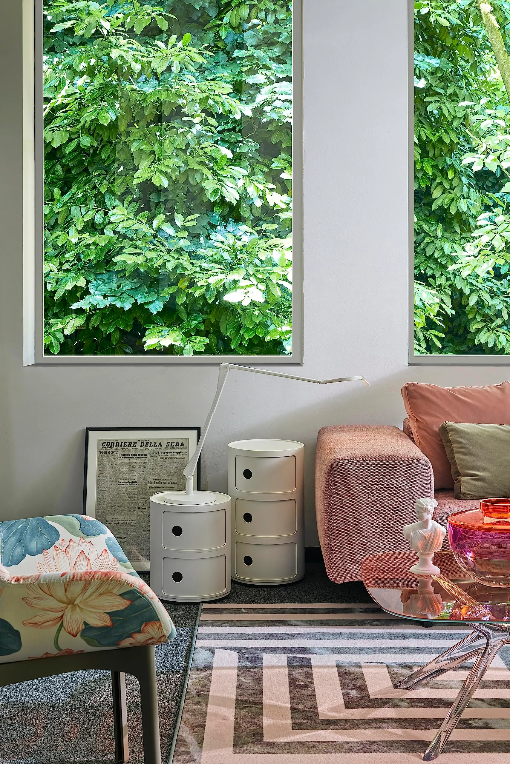 Kartell Componibili Recycled Mobile Contenitore 2 Elementi, Bianco Mat - immagine 2