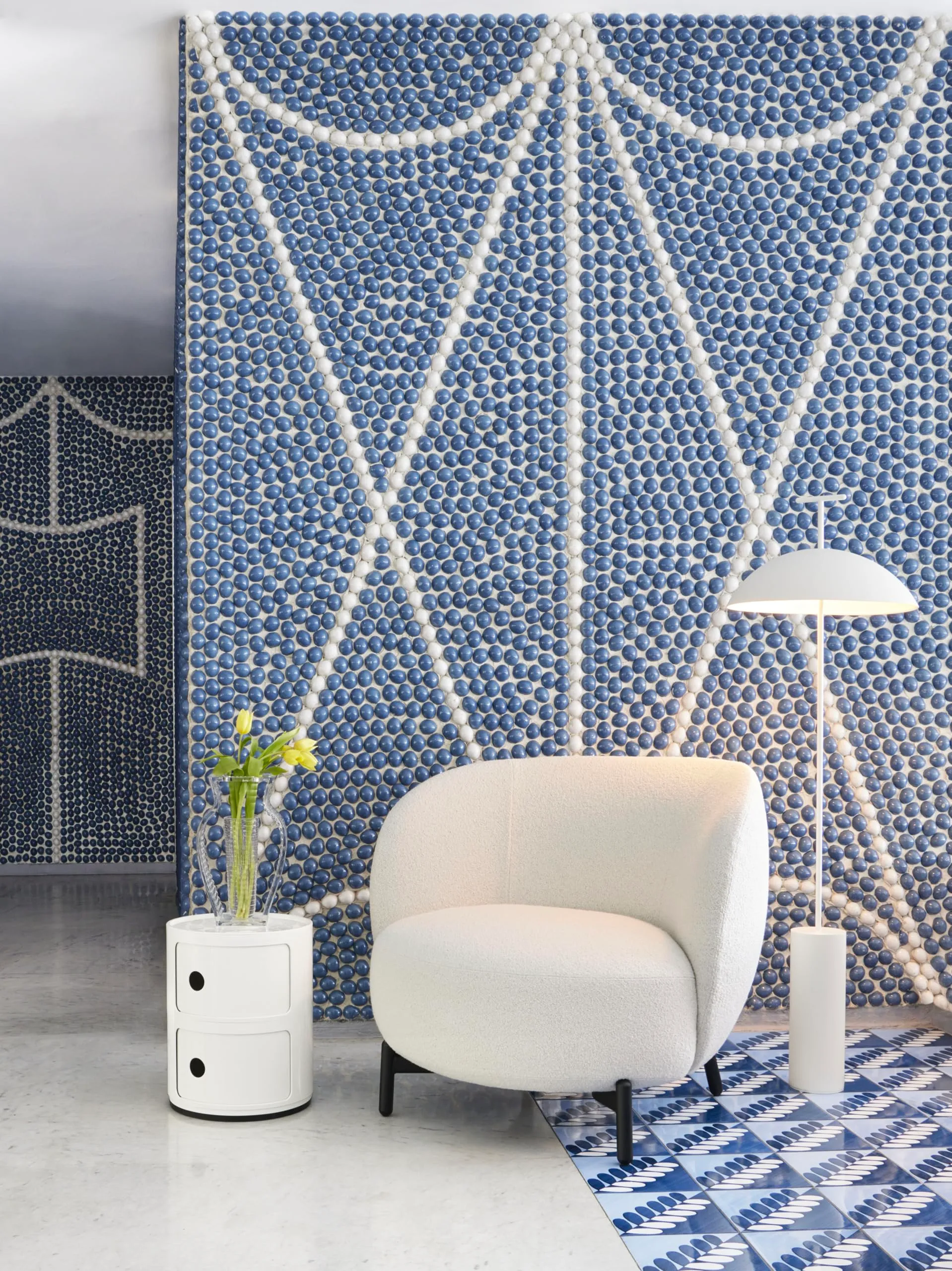 Kartell Componibili Recycled Mobile Contenitore 2 Elementi, Bianco Mat - immagine 4