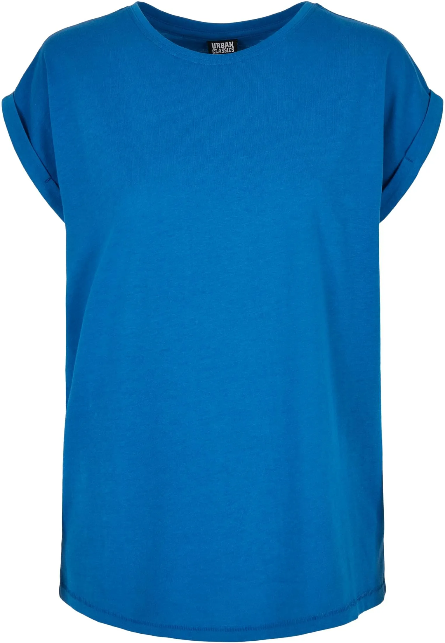 Urban Classics T-shirt da Donna con Manica Arrotolata in Cotone, Rosso Ciliegia, Taglia XXL - immagine 4