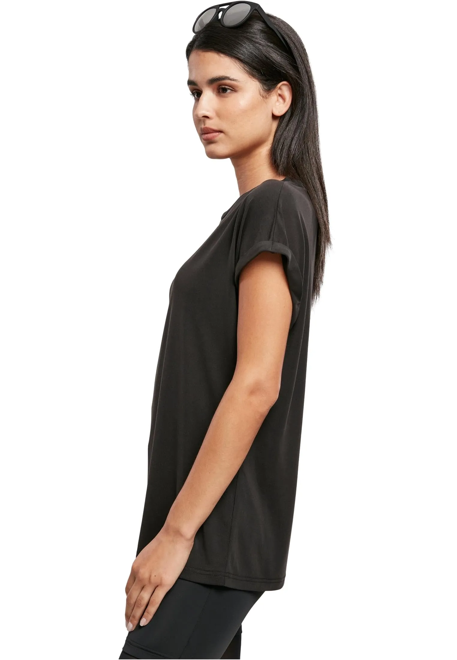 Urban Classics Maglietta Donna Maniche Corte Oblique Jersey TB4092 - immagine 7