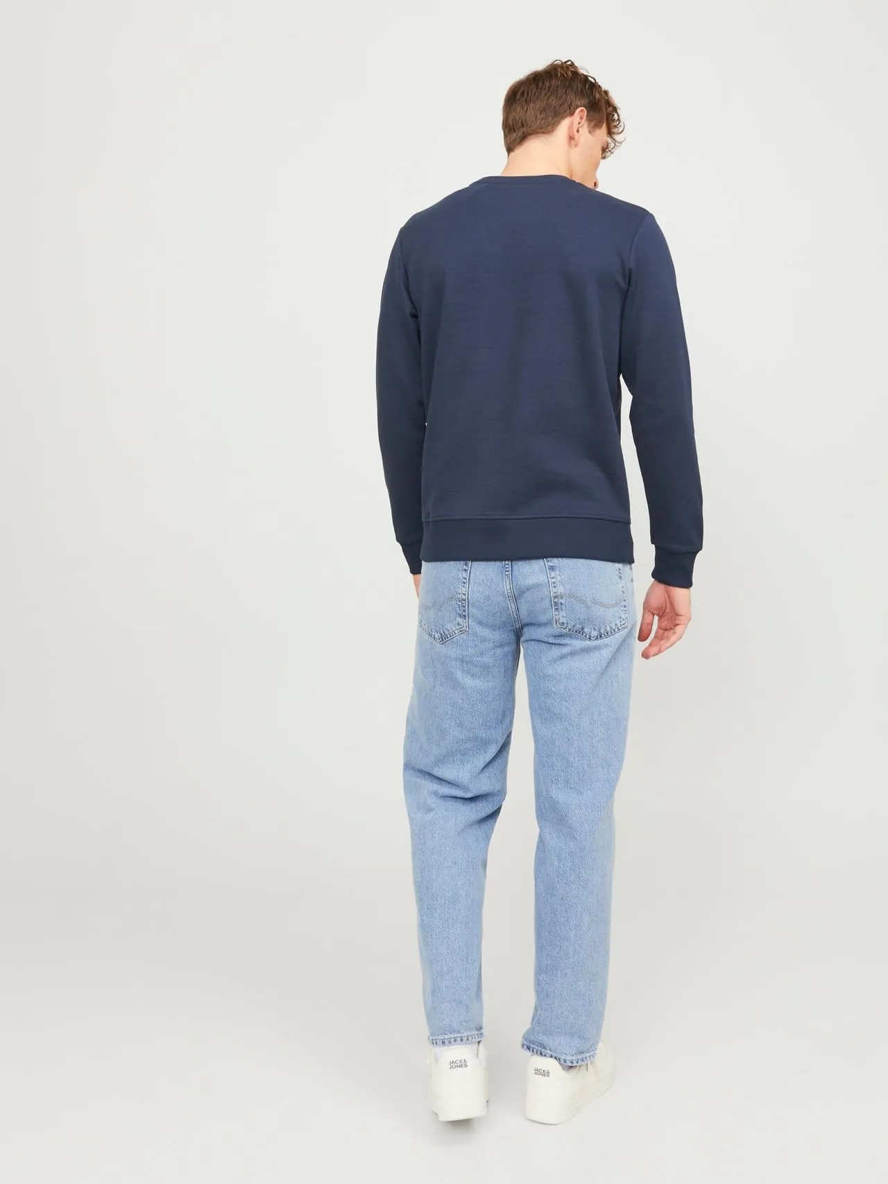 Jack & Jones Basic Girocollo Maglione Sportivo Blu Marino Blazer XS - immagine 2