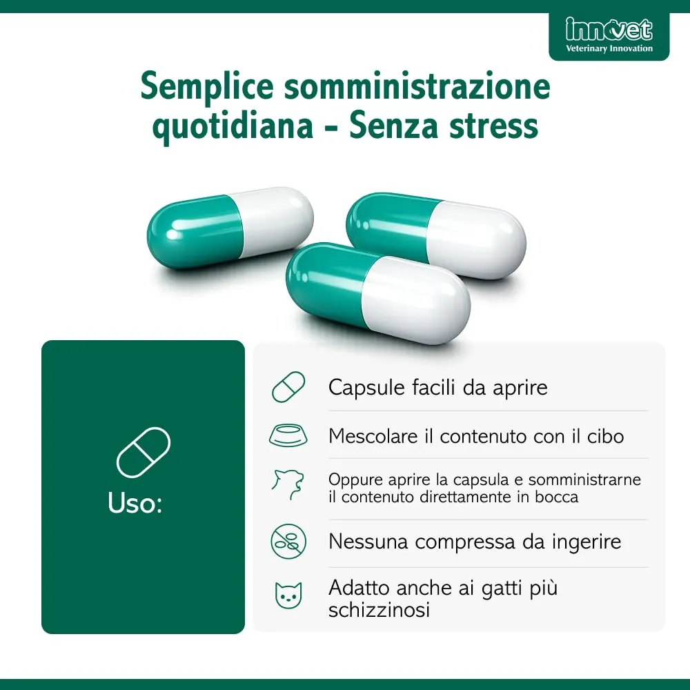 Innovet Condrostress (+) Cat Supplemento Articolare con Membrana d’Uovo e Vitamina E - 30 cps - immagine 4