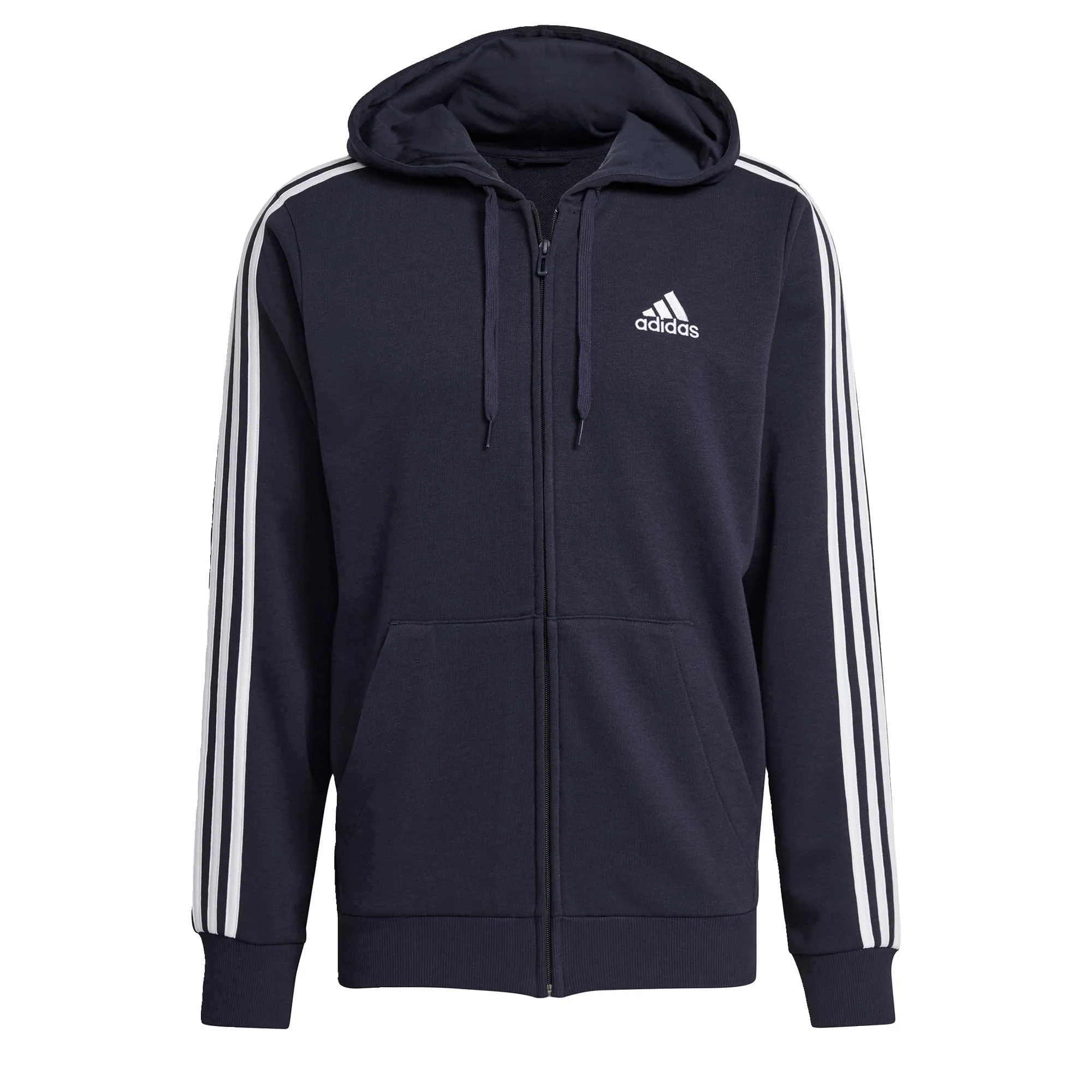 adidas M 3S FT FZ HD Sport Jacket Legend Ink/White S - immagine 1