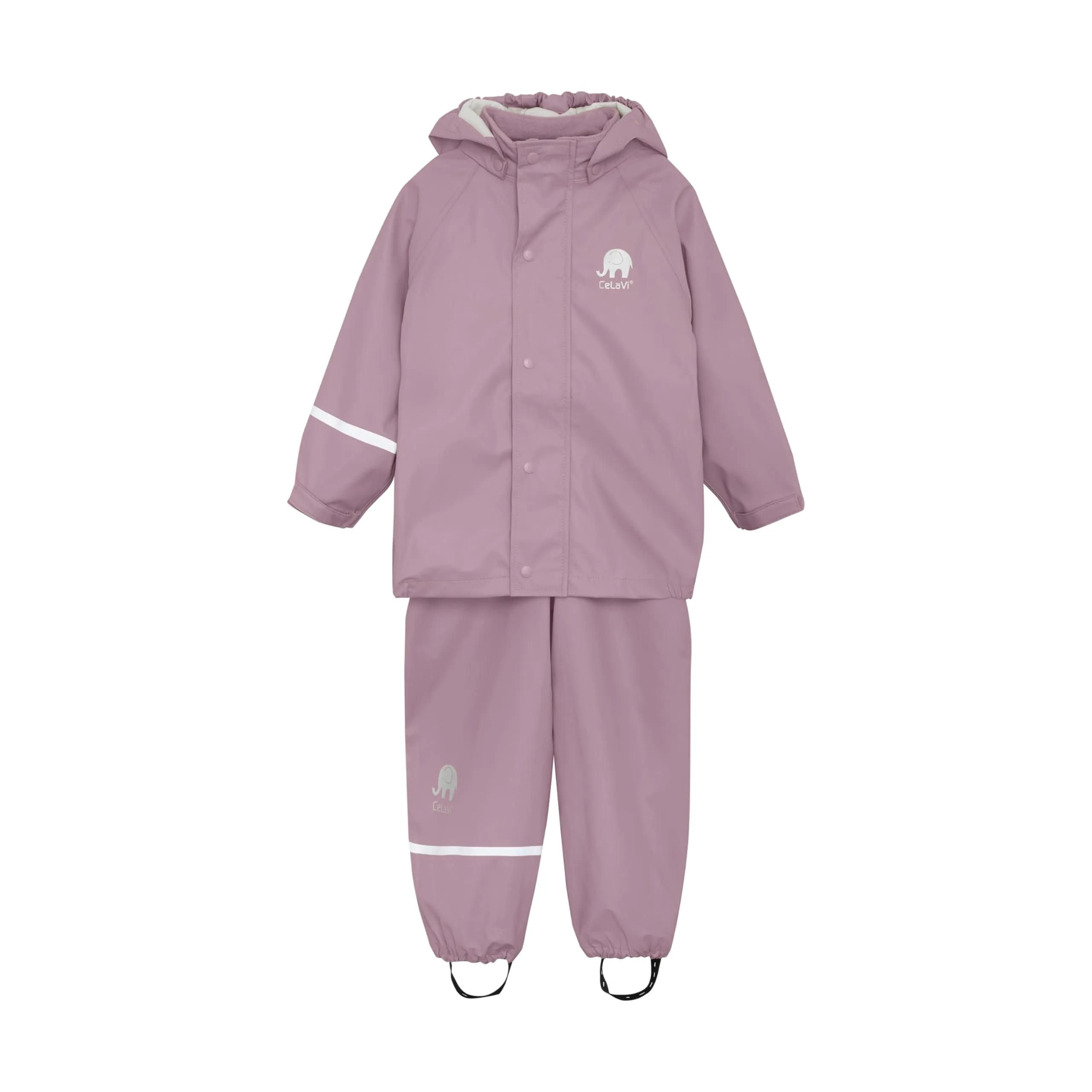 Celavi Basic Rainwear-Set Giacca Impermeabile in Poliuretano, Mauve Shadow, 150 cm, Unisex-Adulto - immagine 1