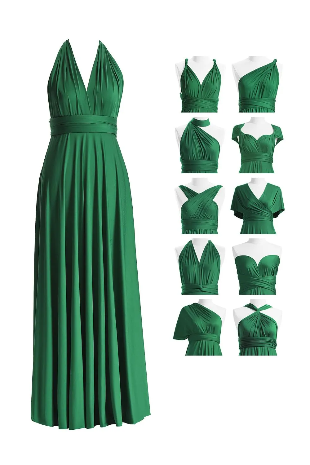 72styles Abito Cerimonia Donna Vestito Elegante Infinity Damigella d'Onore - immagine 1