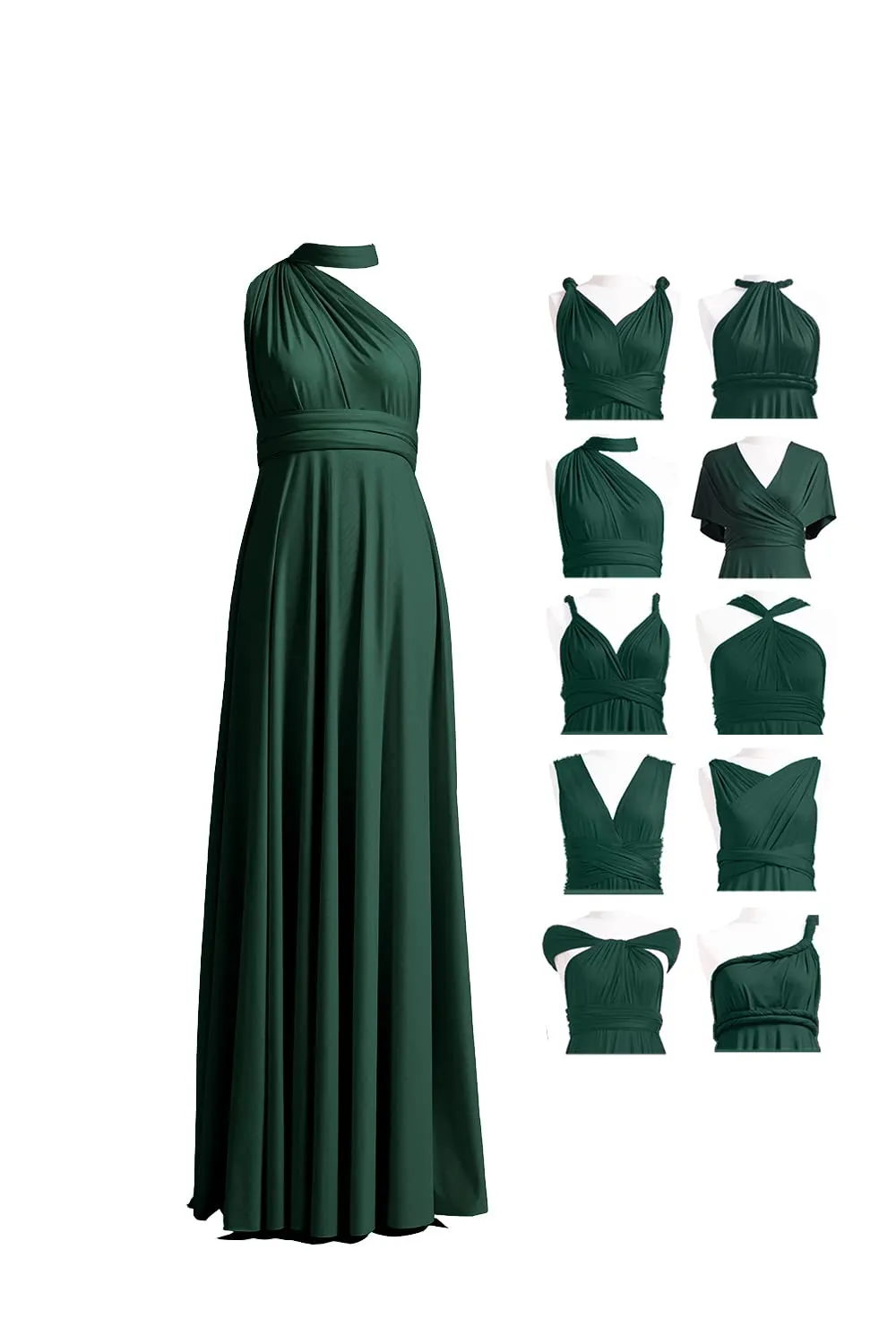 72styles Abito Cerimonia Donna Infinity Damigella d'Onore Multiway - immagine 1