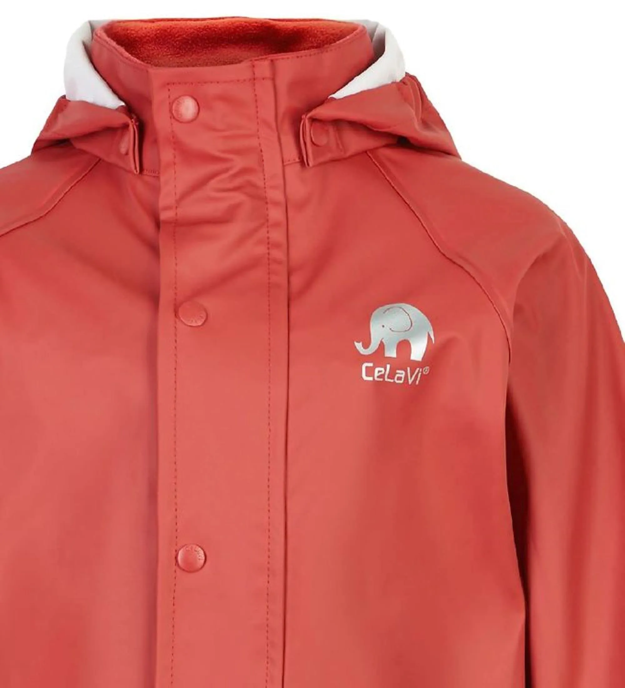 Celavi Basic Rainwear Set Unisex, PU, Rosso, 150 cm - immagine 3