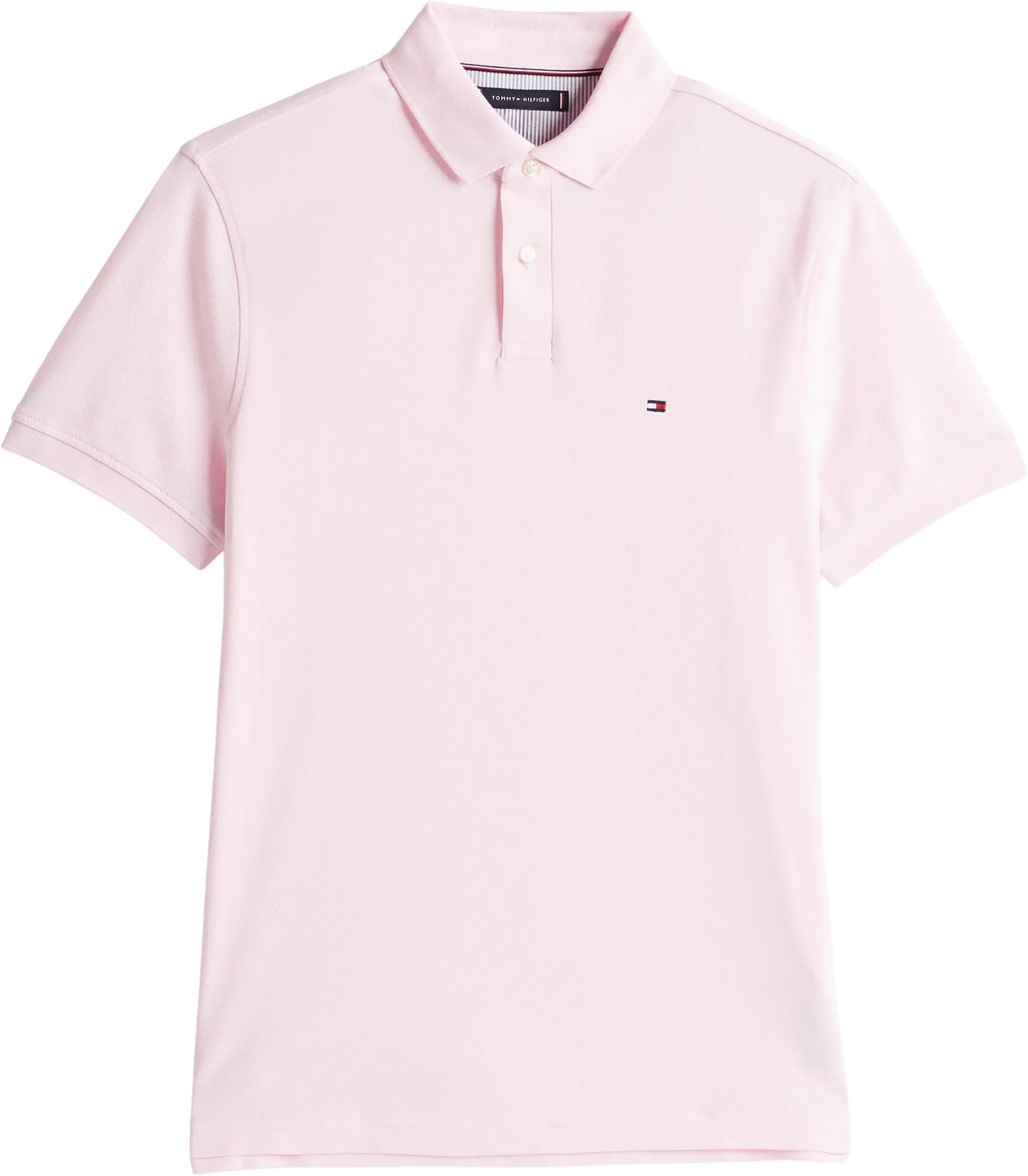 Tommy Hilfiger Uomo Maglietta Polo Maniche Corte 1985 Regular Fit, Rosa (Light Pink), S - immagine 6
