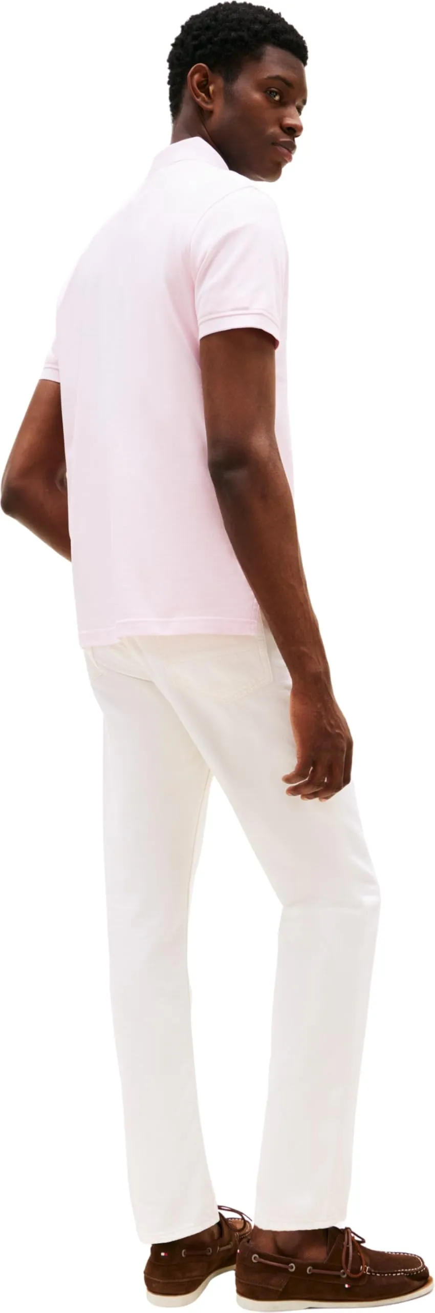 Tommy Hilfiger Polo Maniche Corte 1985 Regular Fit, Rosa (Light Pink), M - immagine 2