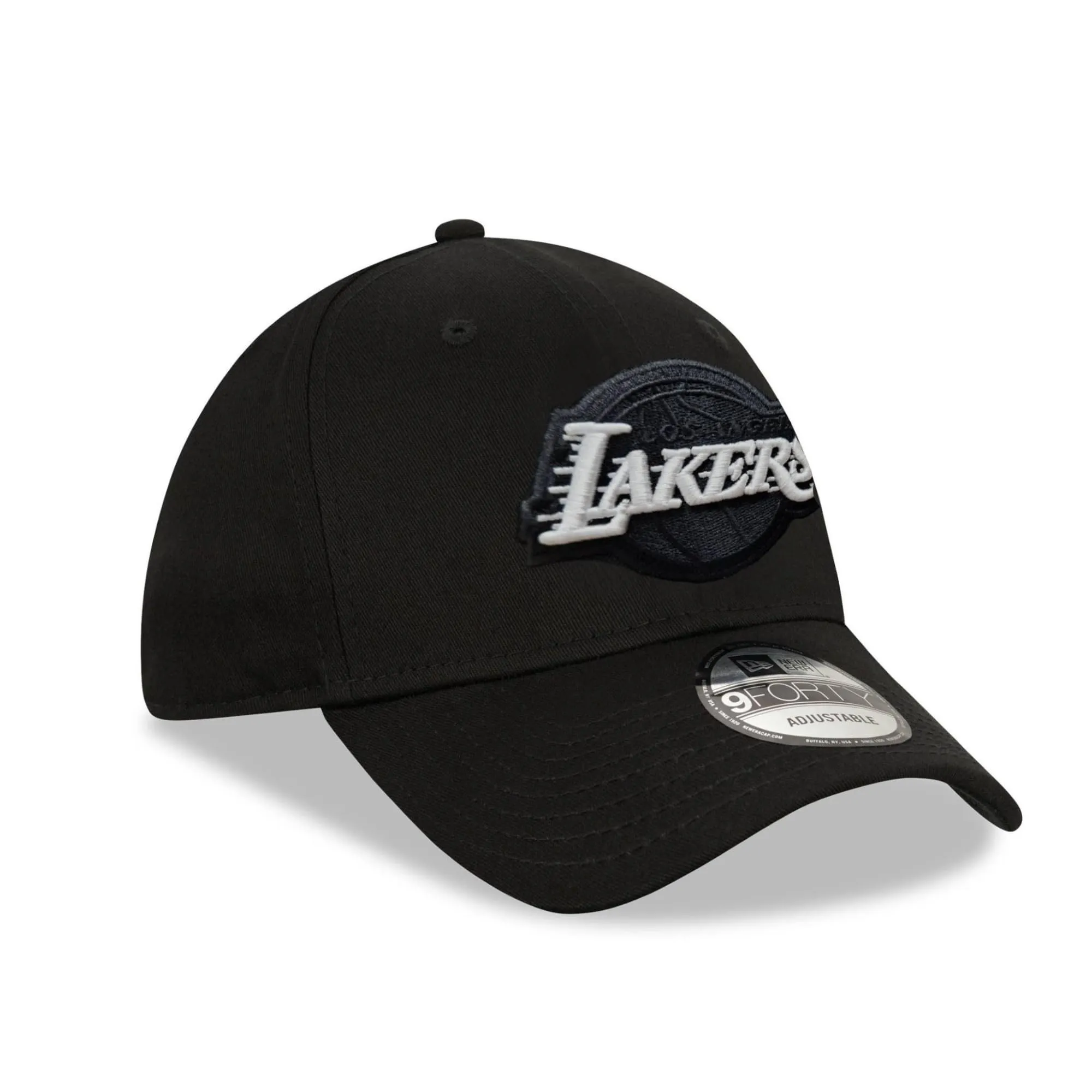 New Era Los Angeles Lakers 9forty Snapback Cap - Black - One Size - immagine 3
