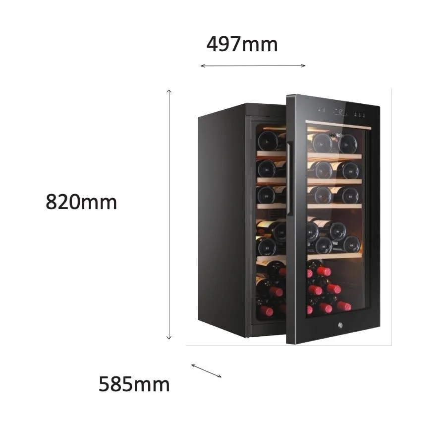 Haier Wine Bank 50 Serie 5 Cantinetta Vino 49 Bottiglie Monozona Classe F HWS49GA - immagine 4