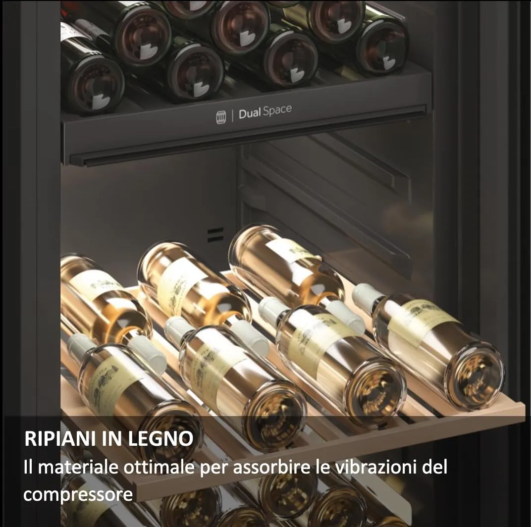 Haier Wine Bank 50 Serie 5 Cantinetta Vino 49 Bottiglie Monozona Classe F HWS49GA - immagine 5