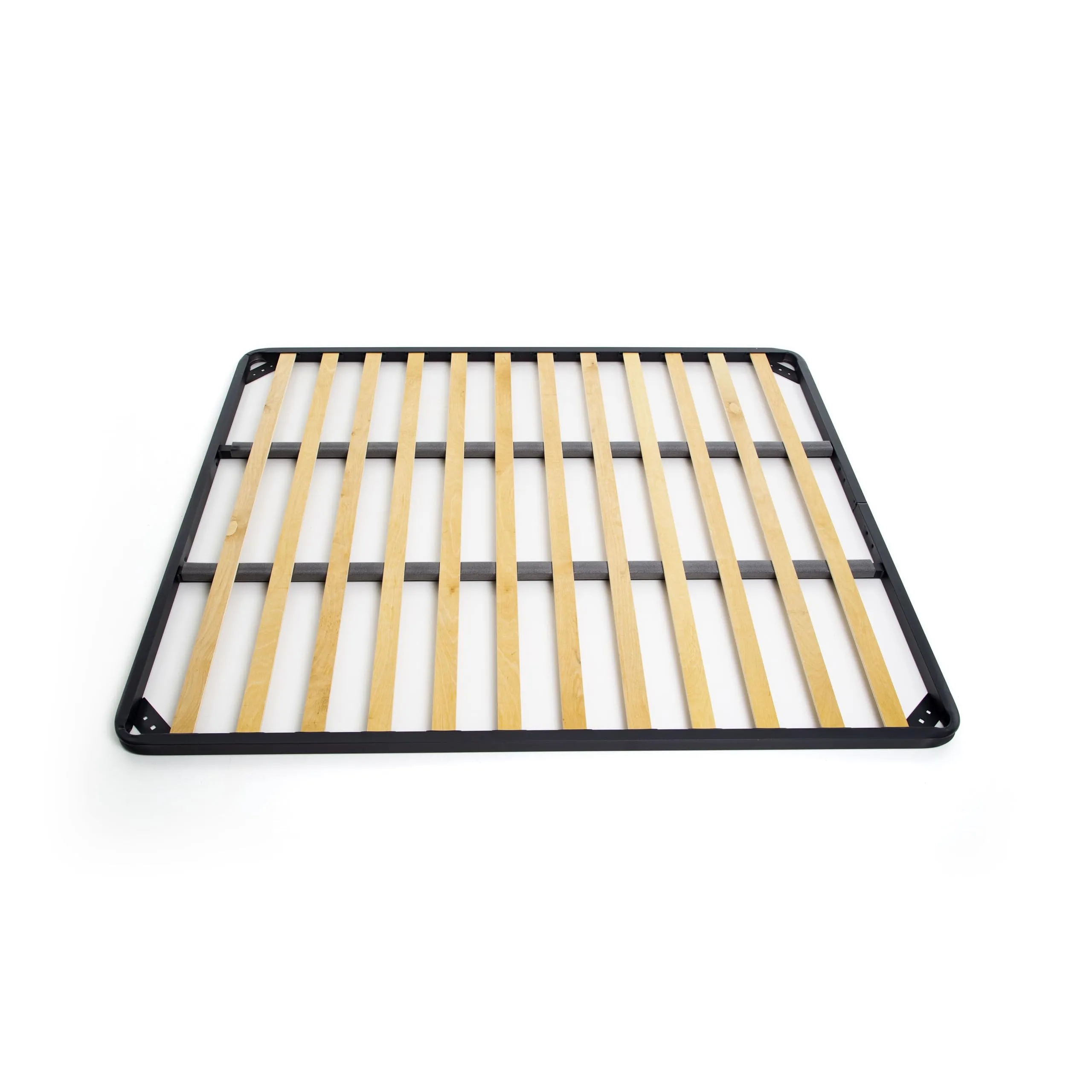 Dolci Sogni Rete Letto Matrimoniale 160x200 Ortopedica a Doghe in Legno, Struttura in Ferro con Doppia Barra Centrale di Rinforzo, Senza Piedi, Made in Italy - immagine 7