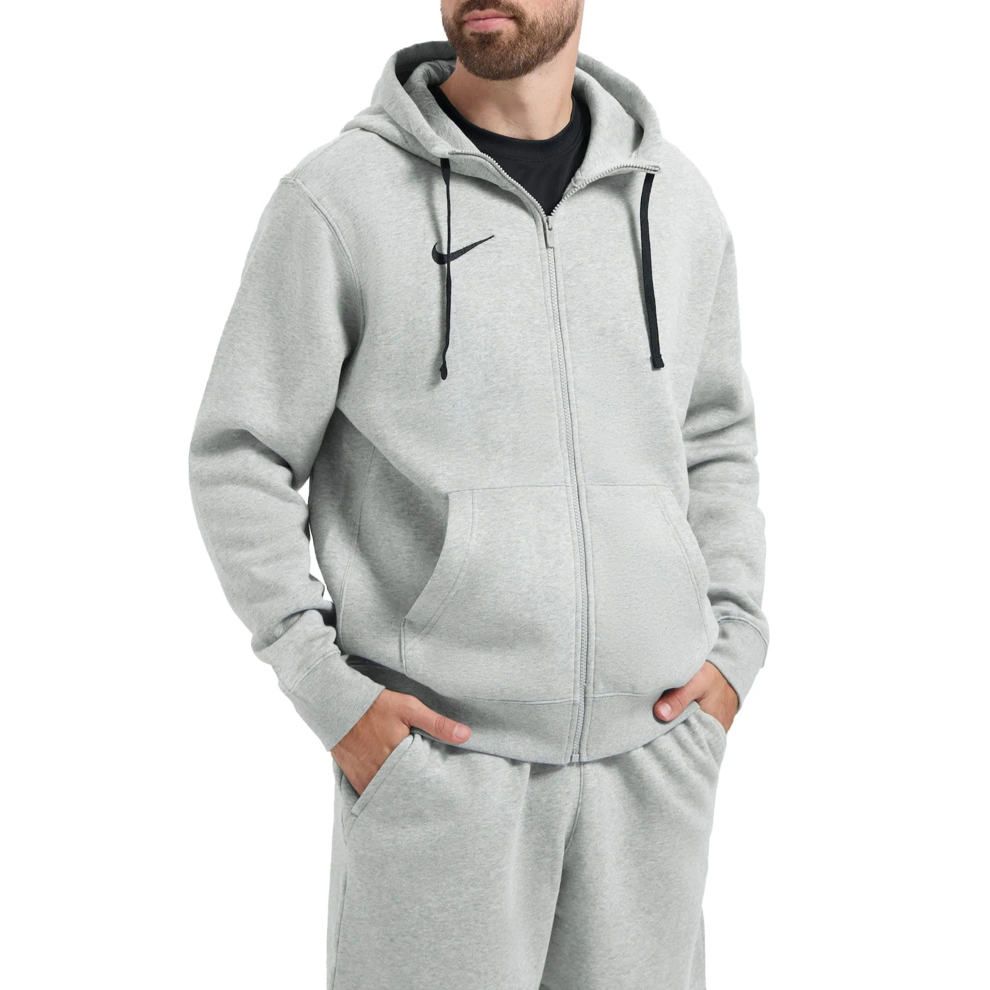 Nike Team Club 20 Felpa con Cappuccio Uomo, Grigio (Dk Grigio Erica/Nero), 2XL - immagine 2