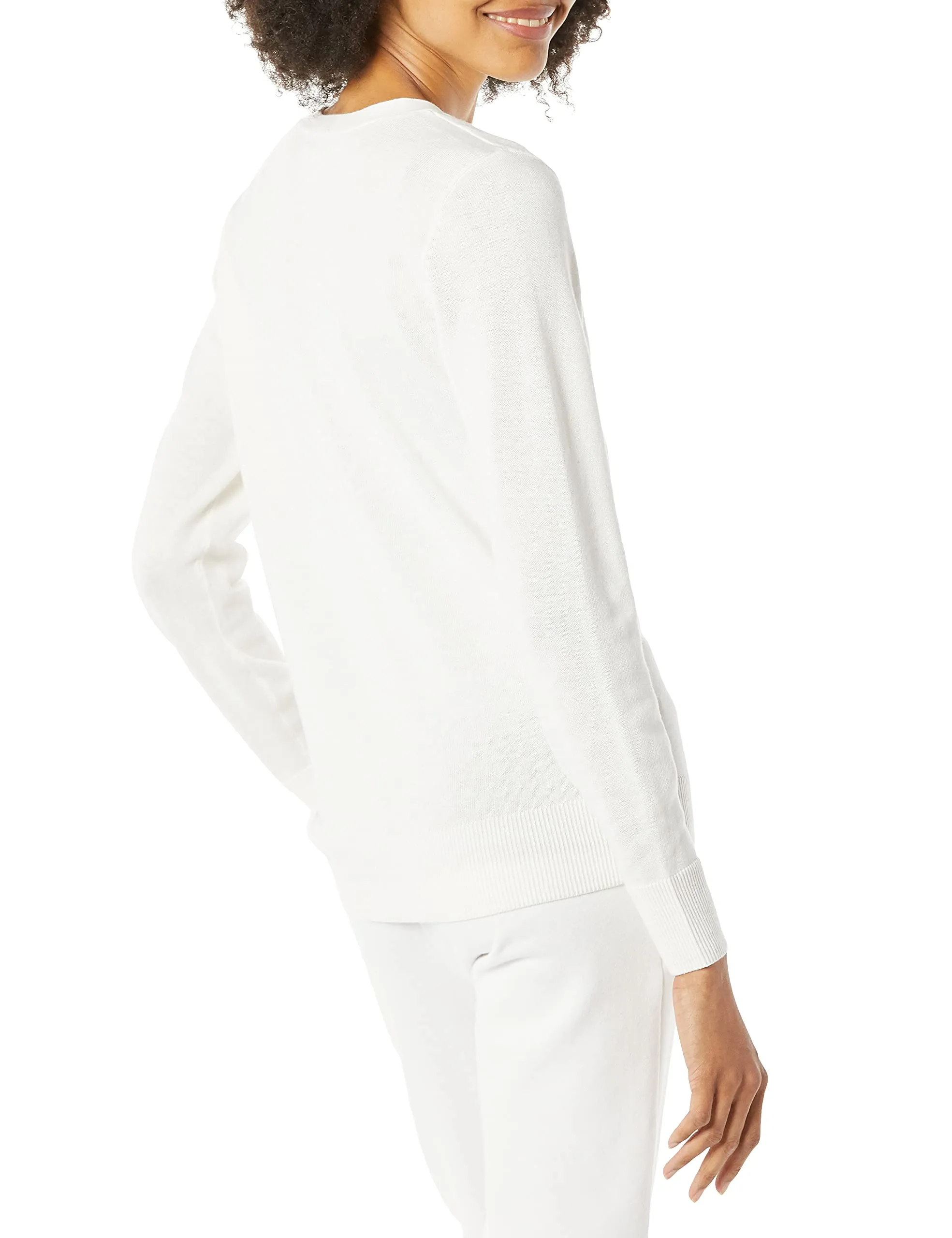 Amazon Essentials Felpa Cardigan Leggera Donna, Avorio, M - immagine 3
