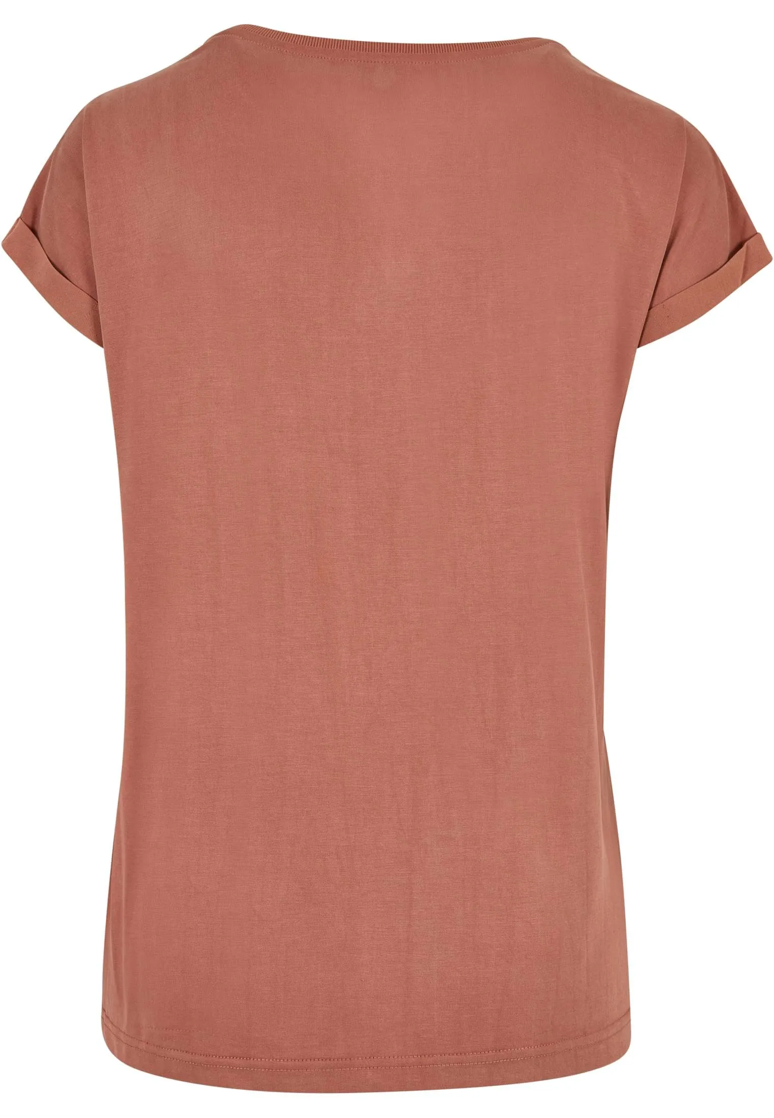 Urban Classics Extended Shoulder Tee in Modal, Terracotta, M - immagine 5
