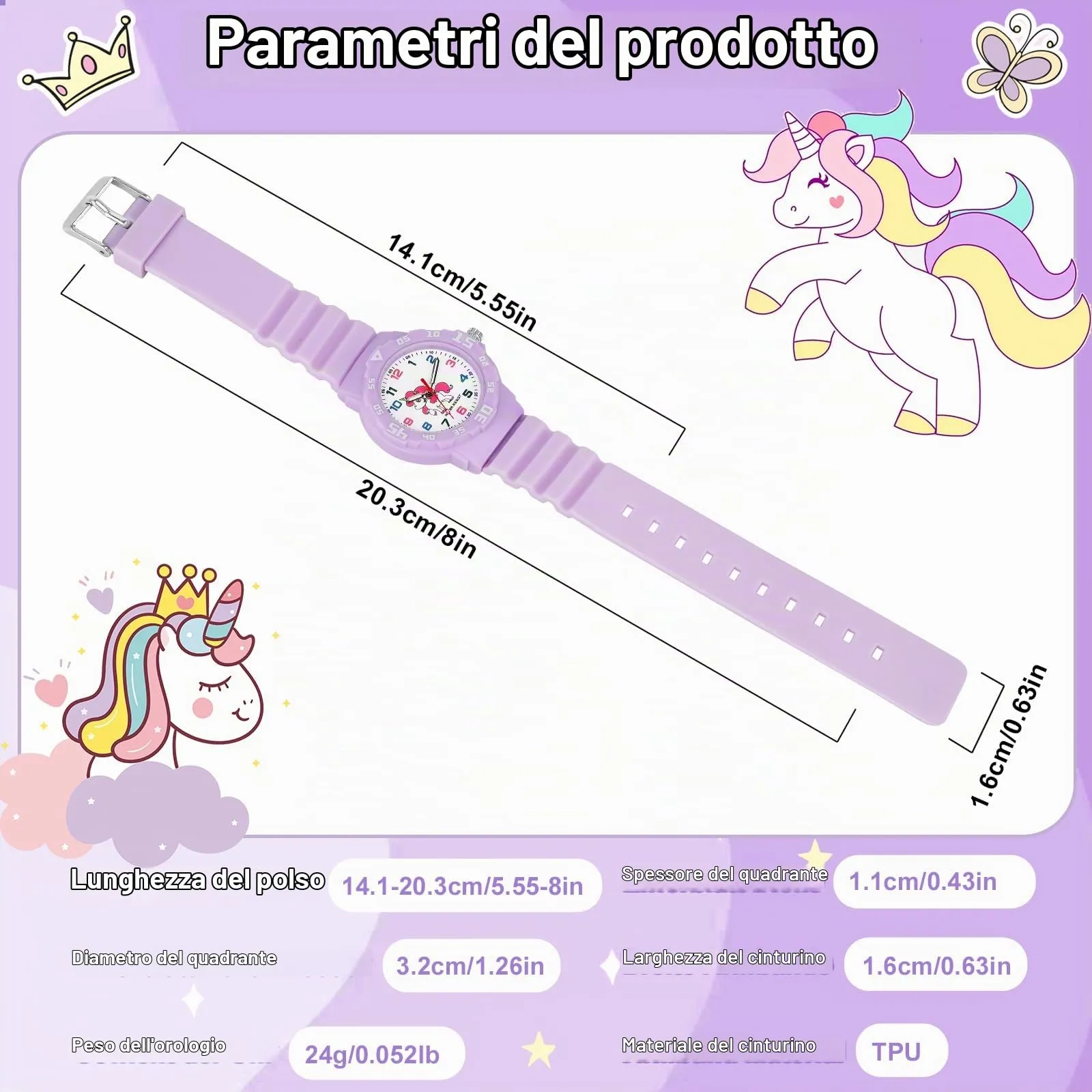 TENOCK Orologio Analogico per Bambini, Luce Notturna, Impermeabile 30M, per Ragazzi e Ragazze 4-12 Anni - immagine 2
