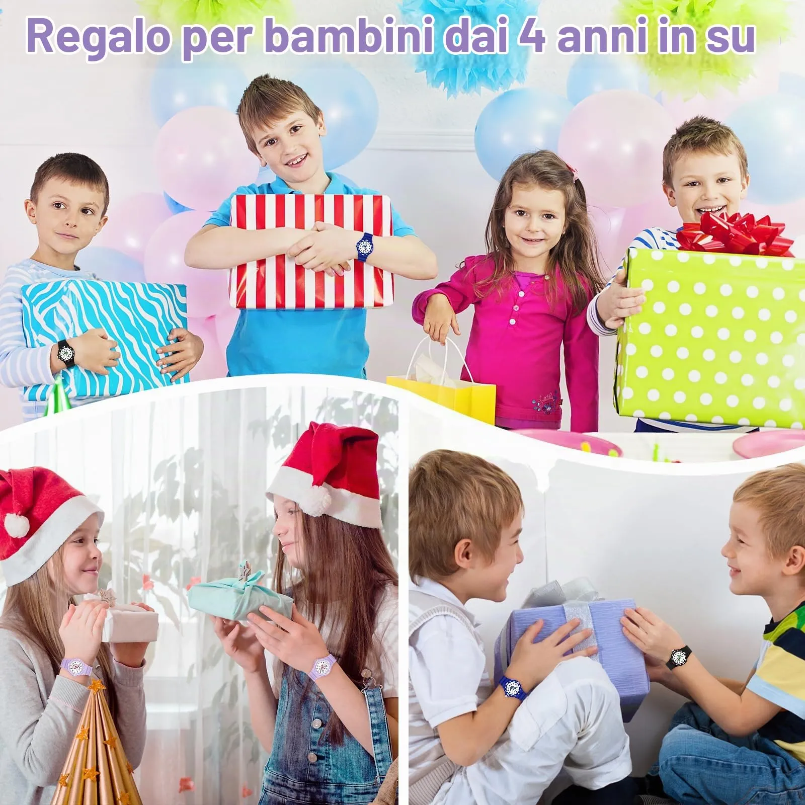 TENOCK Orologio Analogico per Bambini, Luce Notturna, Impermeabile 30M, per Ragazzi e Ragazze 4-12 Anni - immagine 6