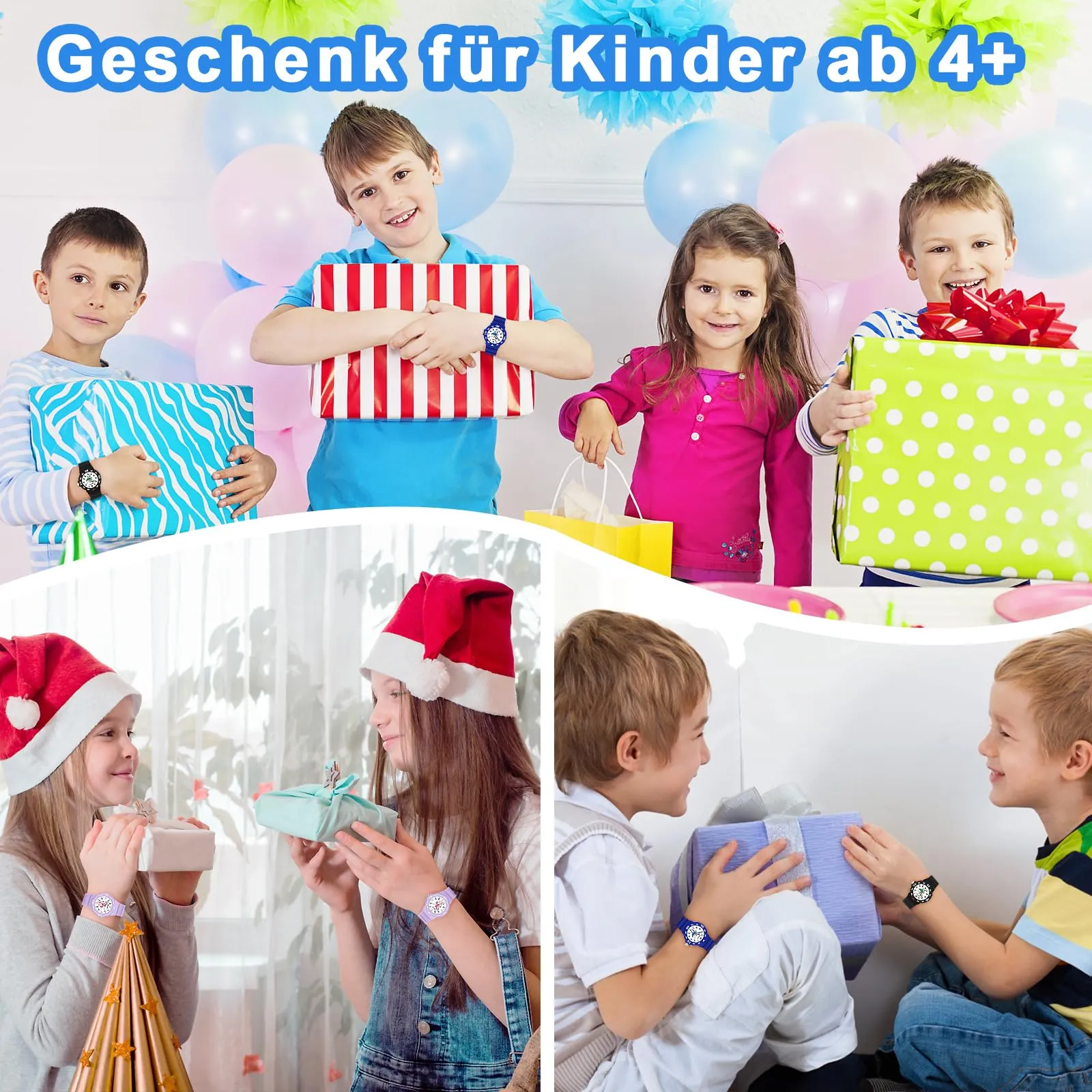 TENOCK Orologio Analogico per Bambini, Luce Notturna, Impermeabile 30M, 4-12 Anni - immagine 7