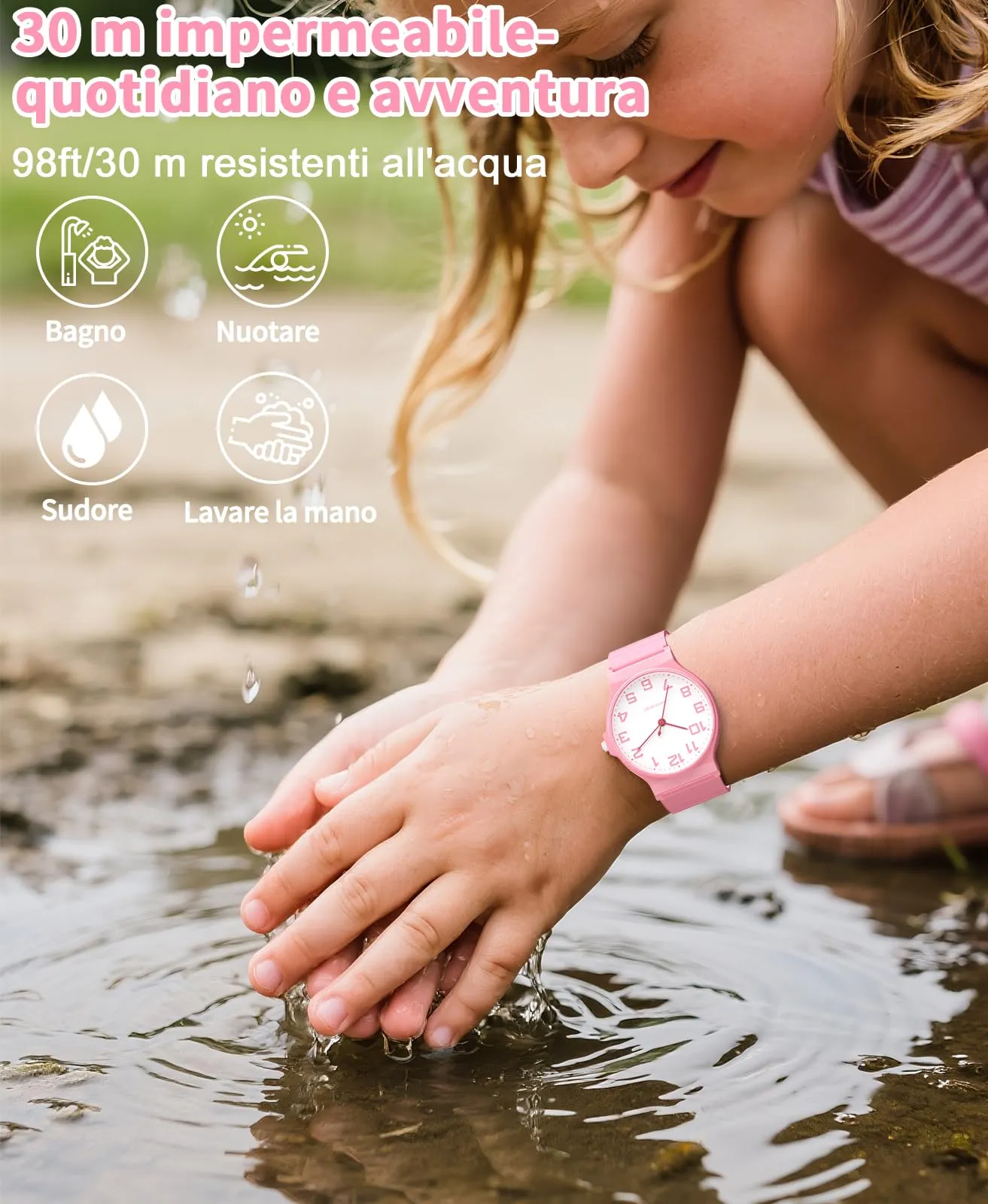 TENOCK Orologio Analogico per Bambini 30m TEN-1010L - immagine 5