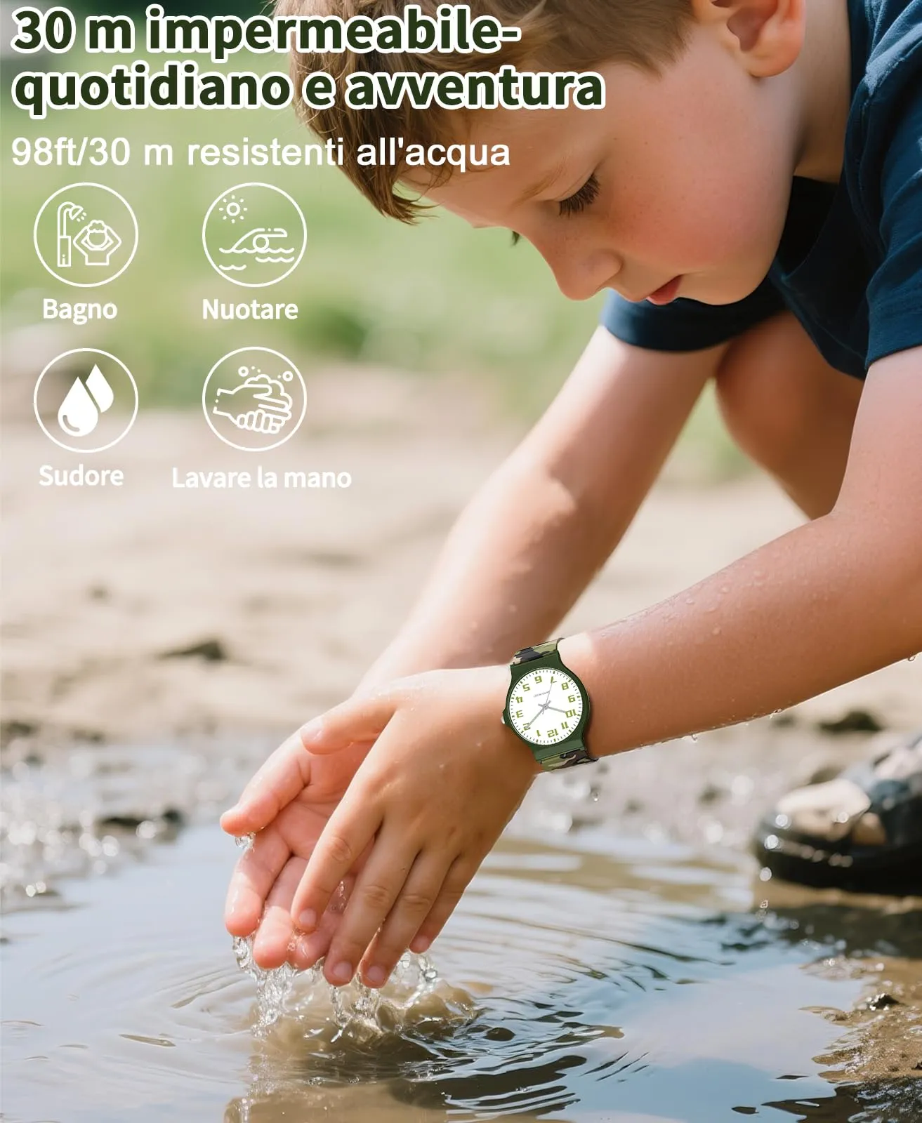 TENOCK Orologio Analogico per Bambini 30m TEN-1010L - immagine 5