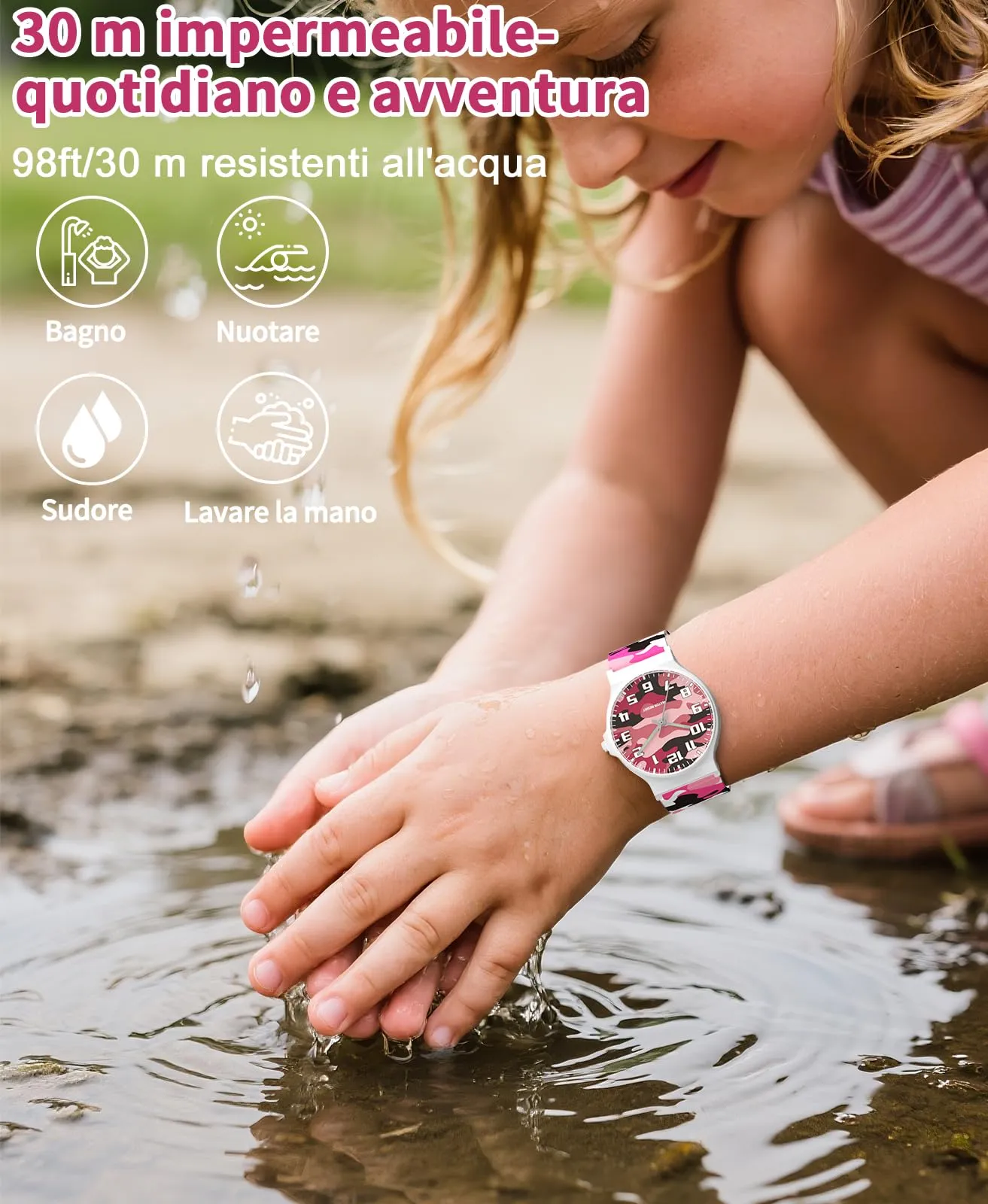 TENOCK Orologio analogico per bambini 30m TEN-1010L - immagine 5