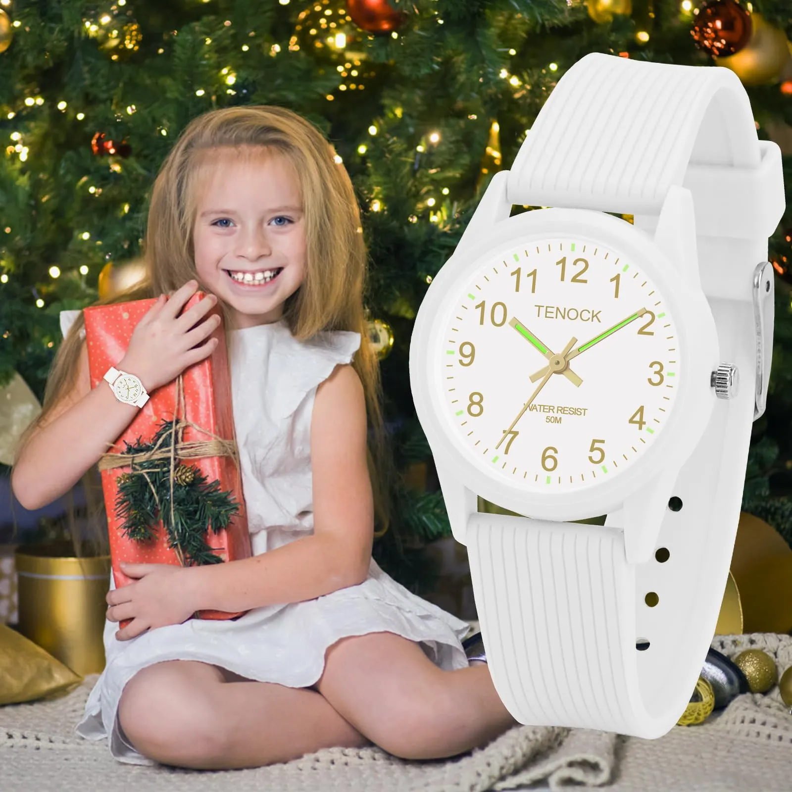 TENOCK Orologio Analogico per Bambini, 50M Impermeabile, per Età 4-12 Anni - immagine 7