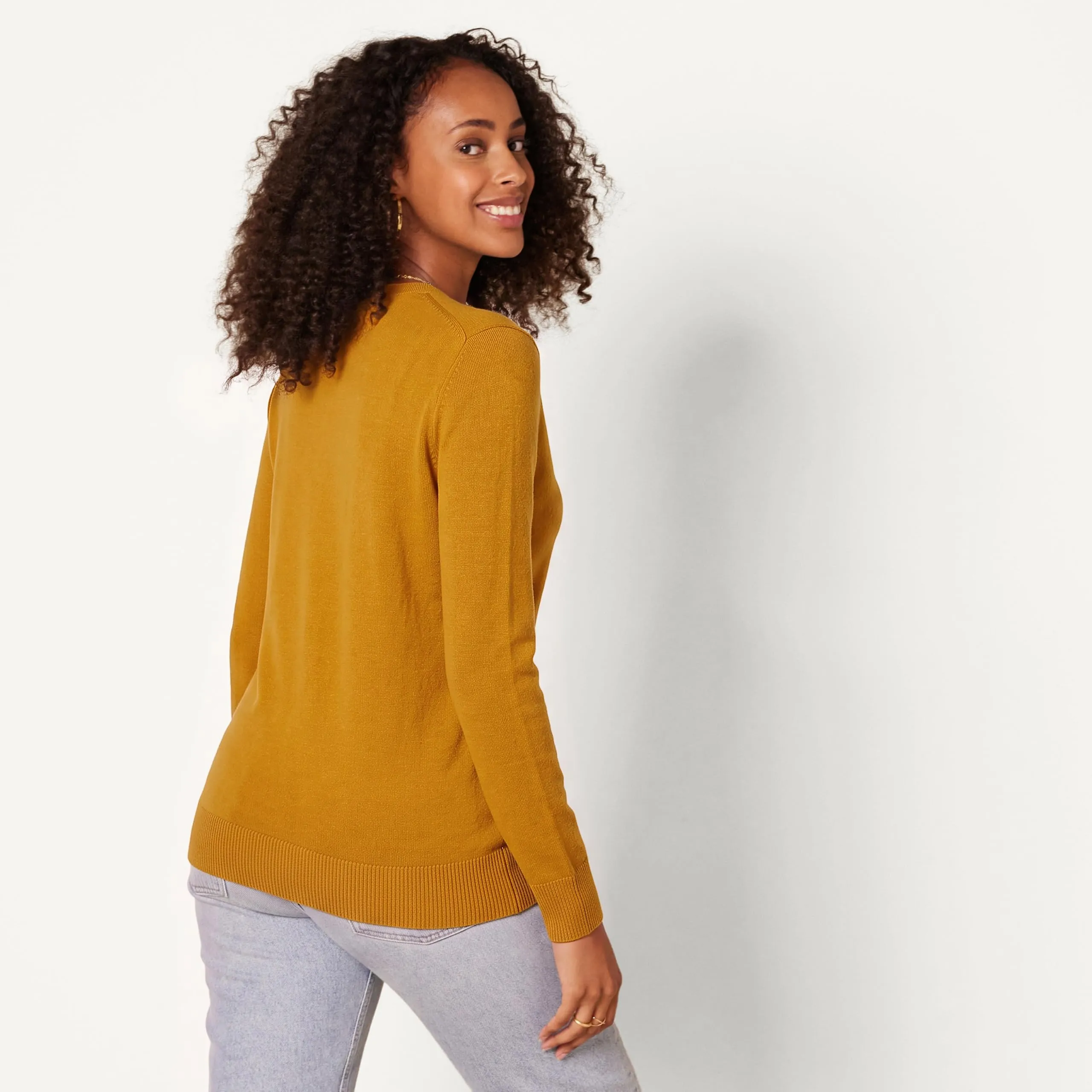 Amazon Essentials Felpa Cardigan Leggera Donna, Caramello, XS - immagine 4