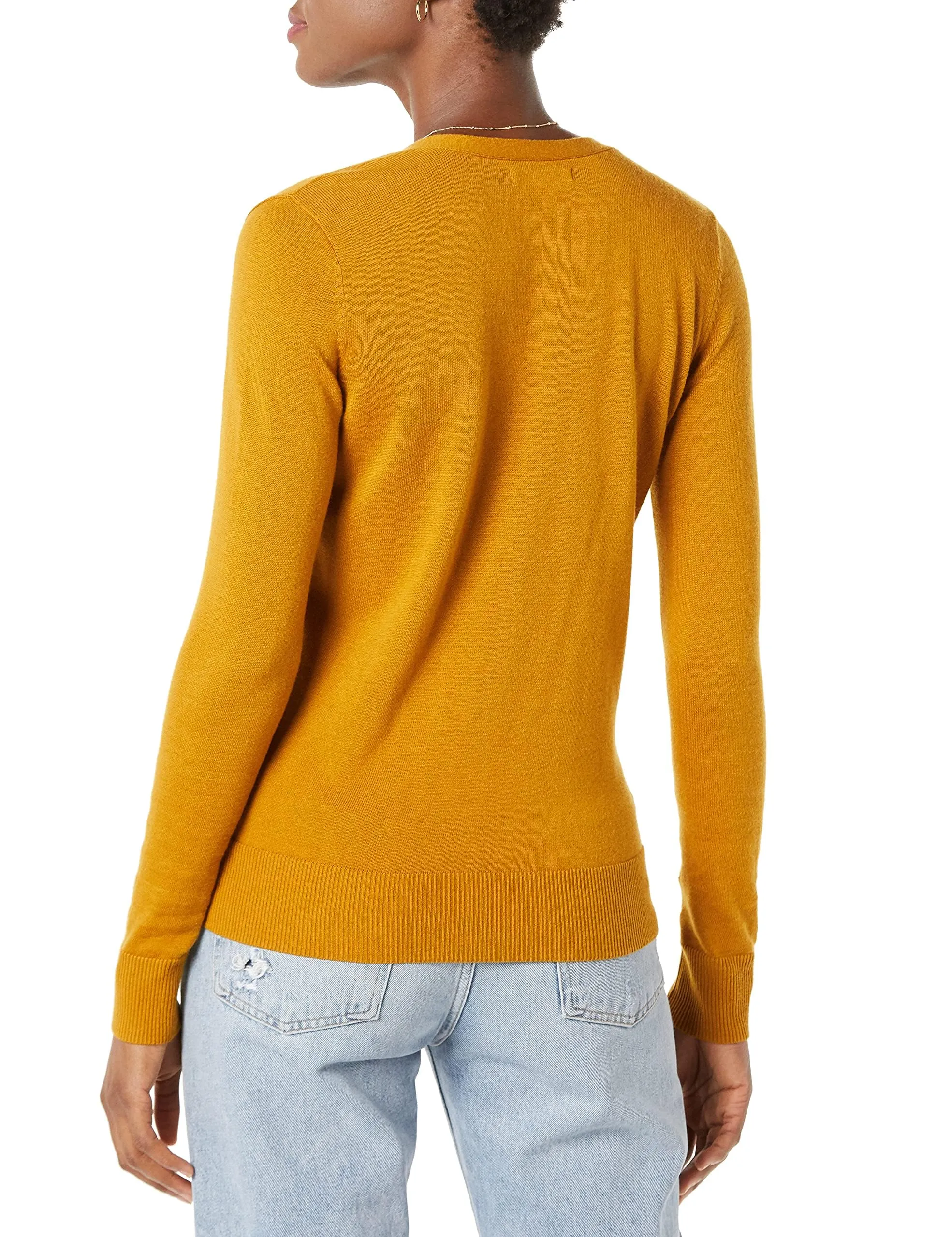 Amazon Essentials Felpa Cardigan Leggera Donna, Caramello, XXL - immagine 3