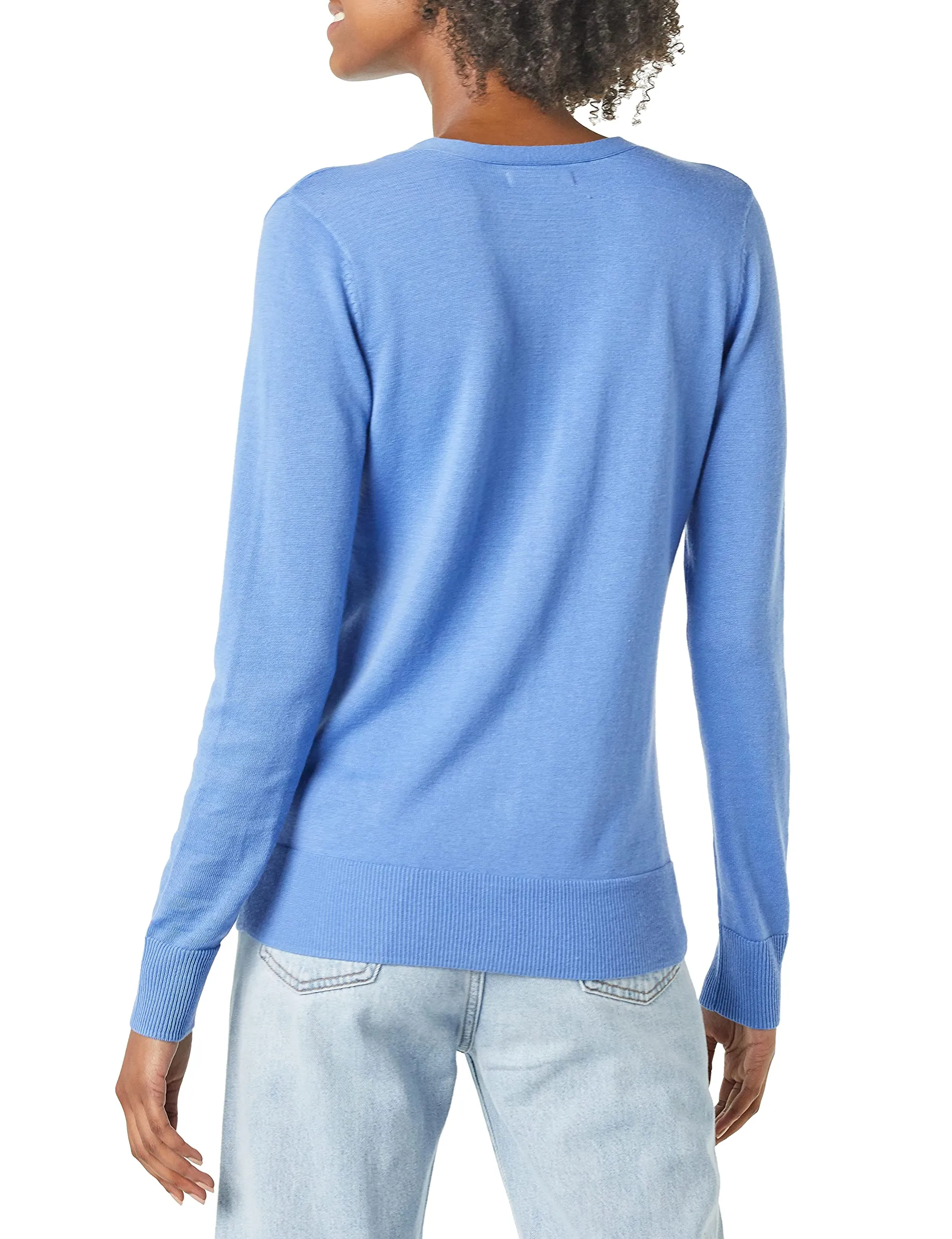 Amazon Essentials Felpa Cardigan Leggera Donna, Blu, XXL - immagine 3