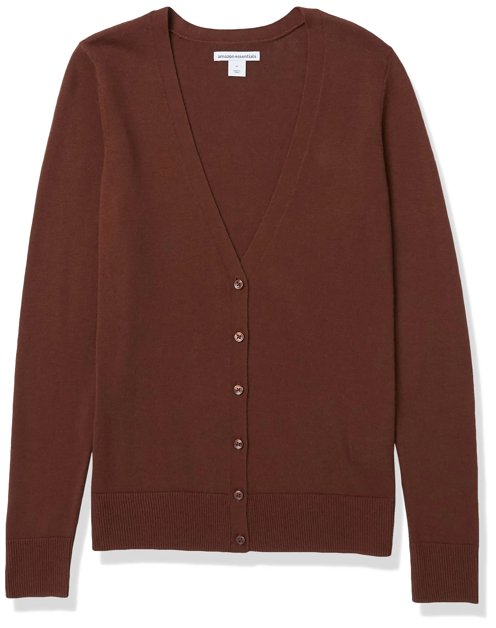 Amazon Essentials Felpa Cardigan Leggera Donna, Marrone, XXL - immagine 7
