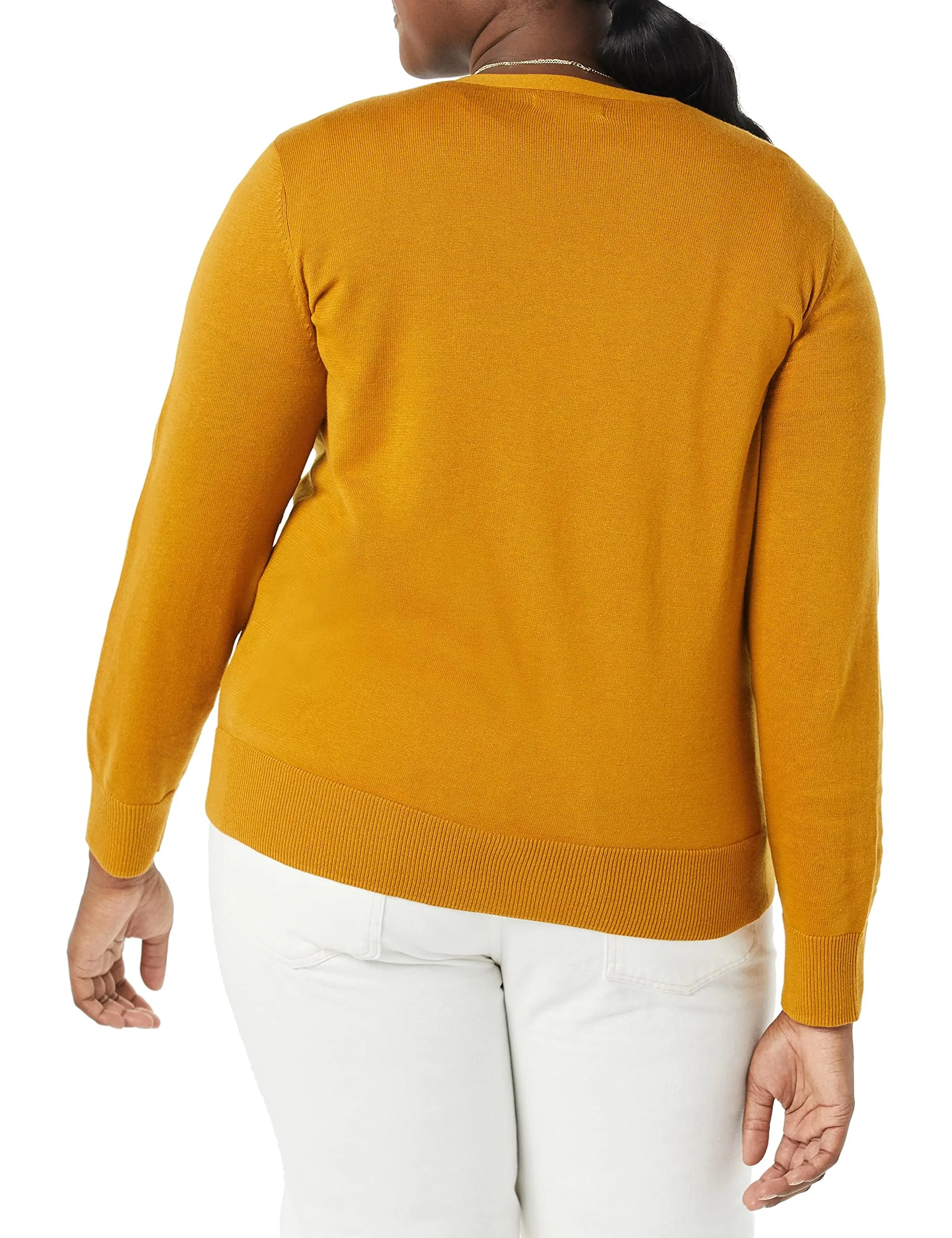 Amazon Essentials Felpa Cardigan Leggera Donna, Caramello, S - immagine 6