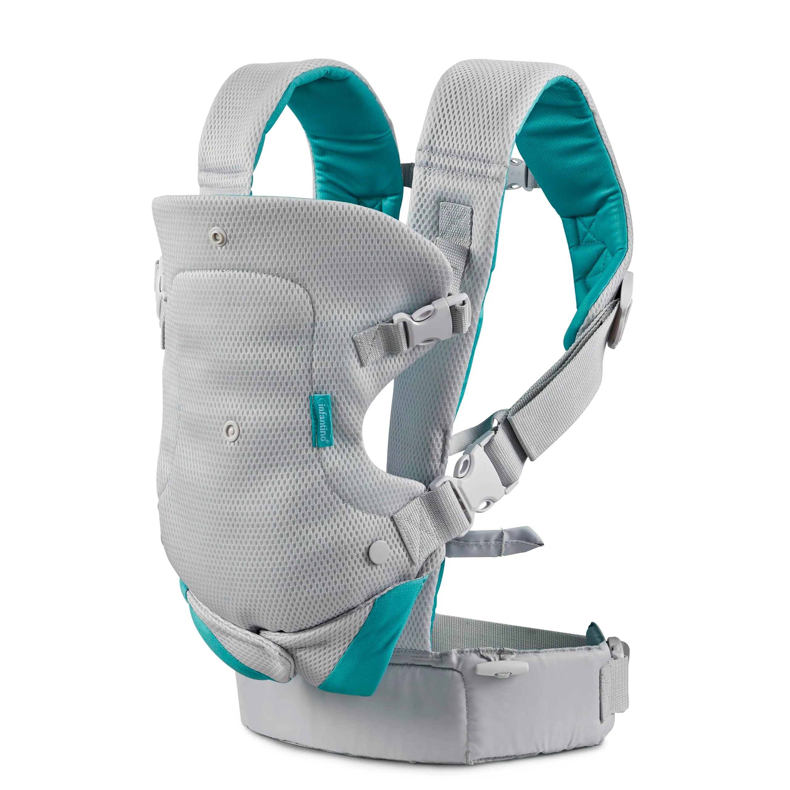 Infantino Marsupio Flip Convertibile 4-in-1 Light & Airy, 3,6-14,5 kg, Grigio Chiaro - immagine 10