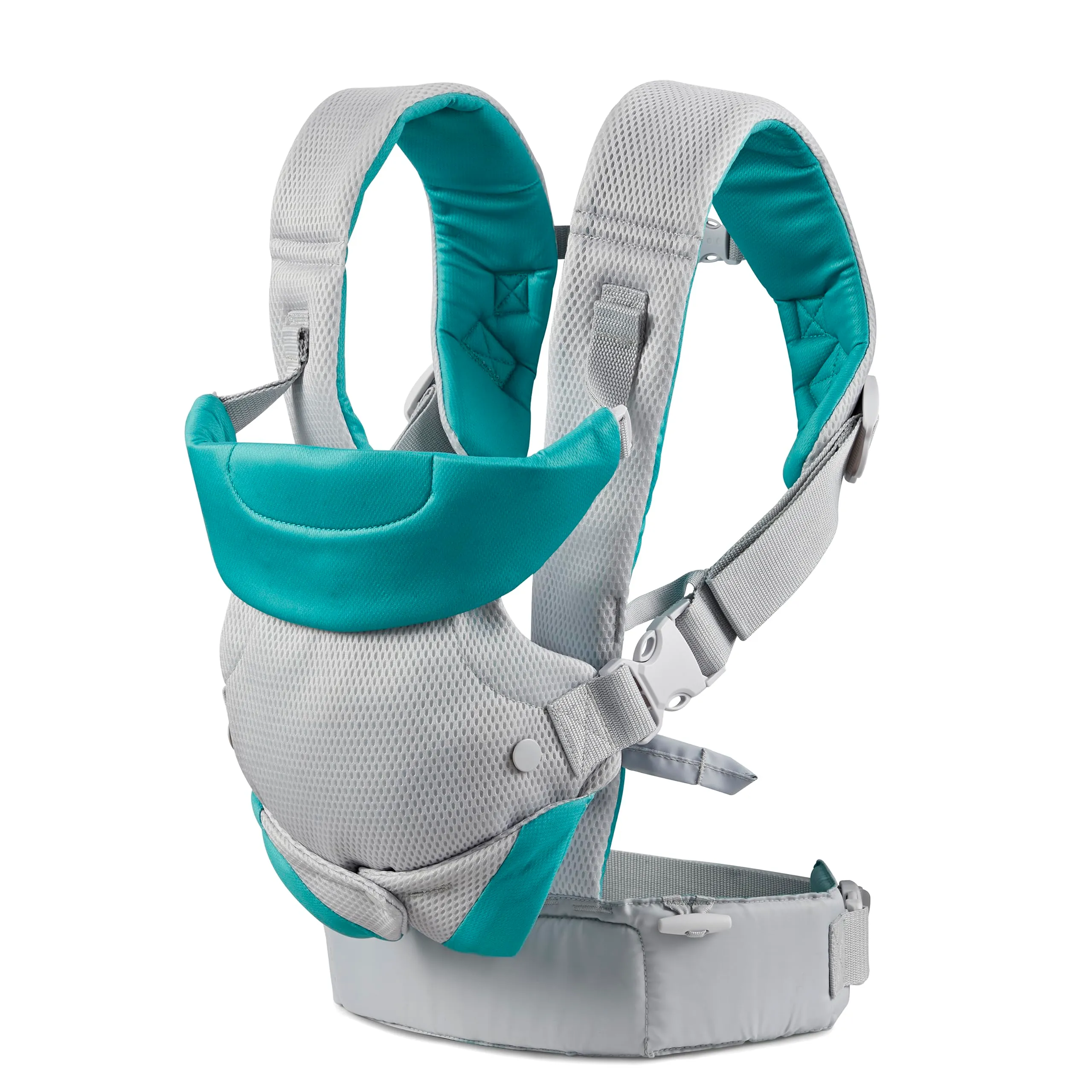 Infantino Marsupio Flip Convertibile 4-in-1 Light & Airy, 3,6-14,5 kg, Grigio Chiaro - immagine 11