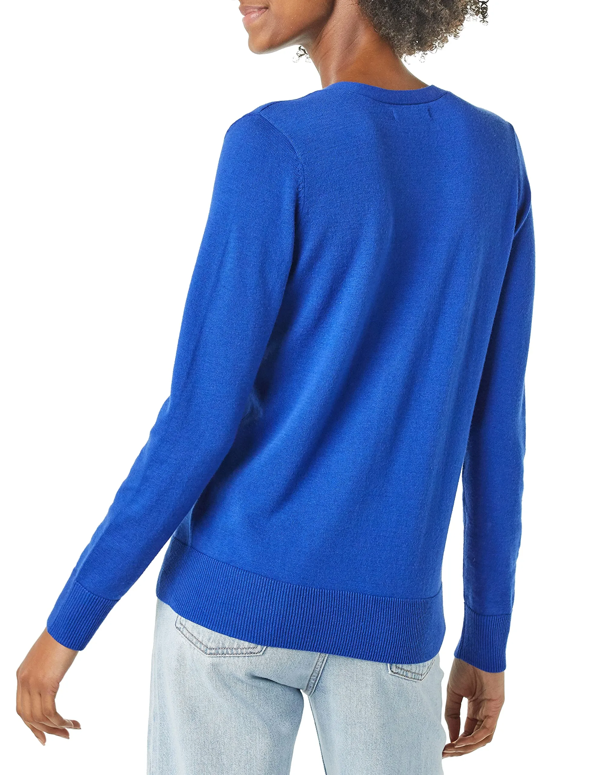 Amazon Essentials Felpa Cardigan Leggera Donna, Bluette, M - immagine 3