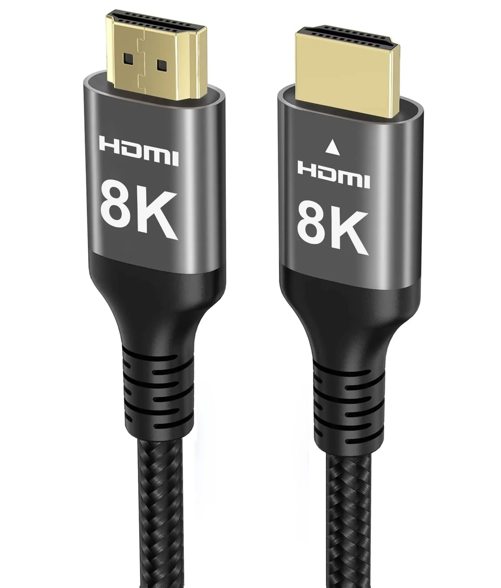 Ubluker Cavo HDMI 8K 15m Nylon Intrecciato, 4K 120Hz, 2K 165Hz, 8K 60Hz, eARC, ARC, Dolby Atmos, HDR10+, HDCP 2.3 per PC TV Monitor Laptop Mac PS5 - immagine 1
