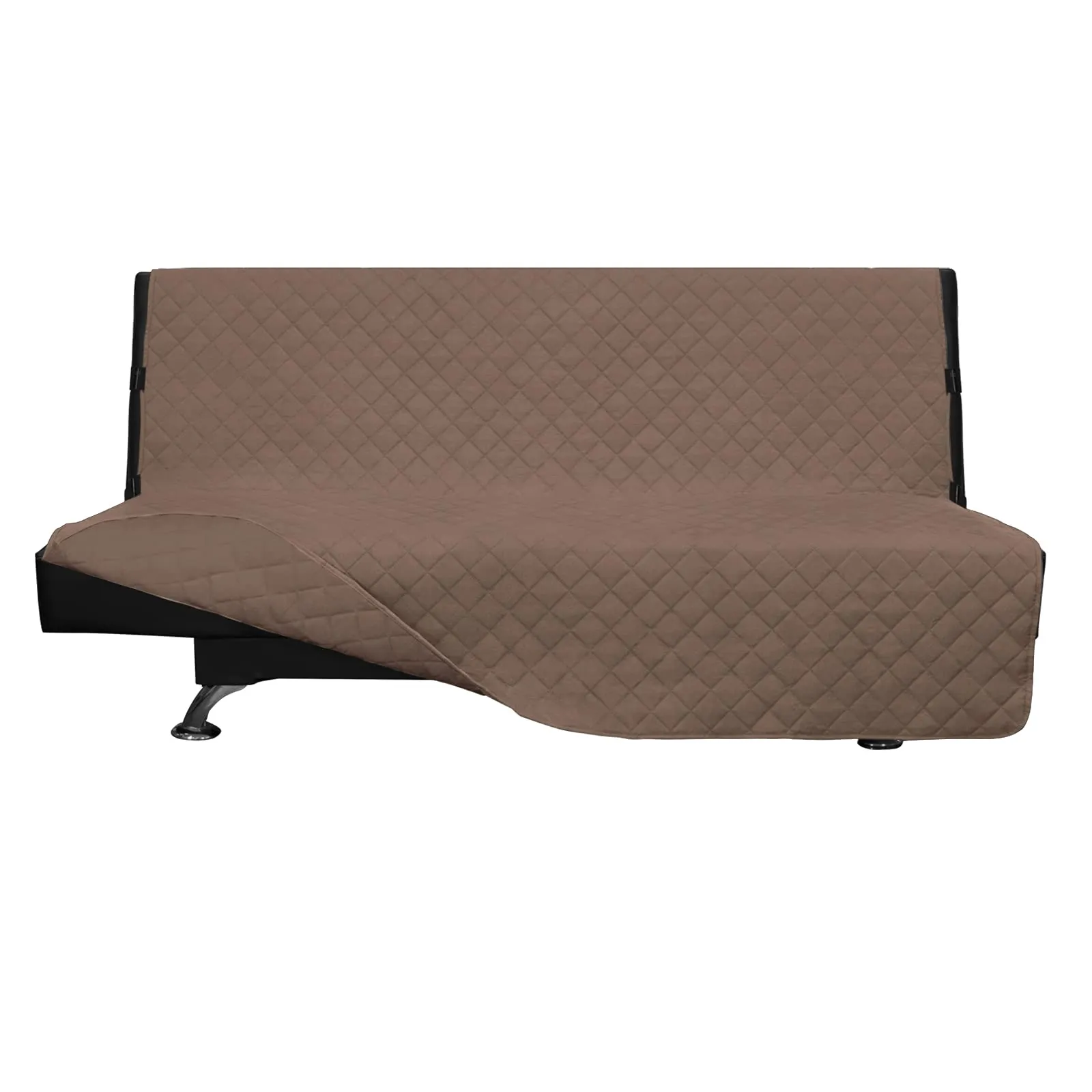 Easy-Going Futon Slipcover, Waterproof Reversible Furniture Protector, Brown, 70'' - immagine 1