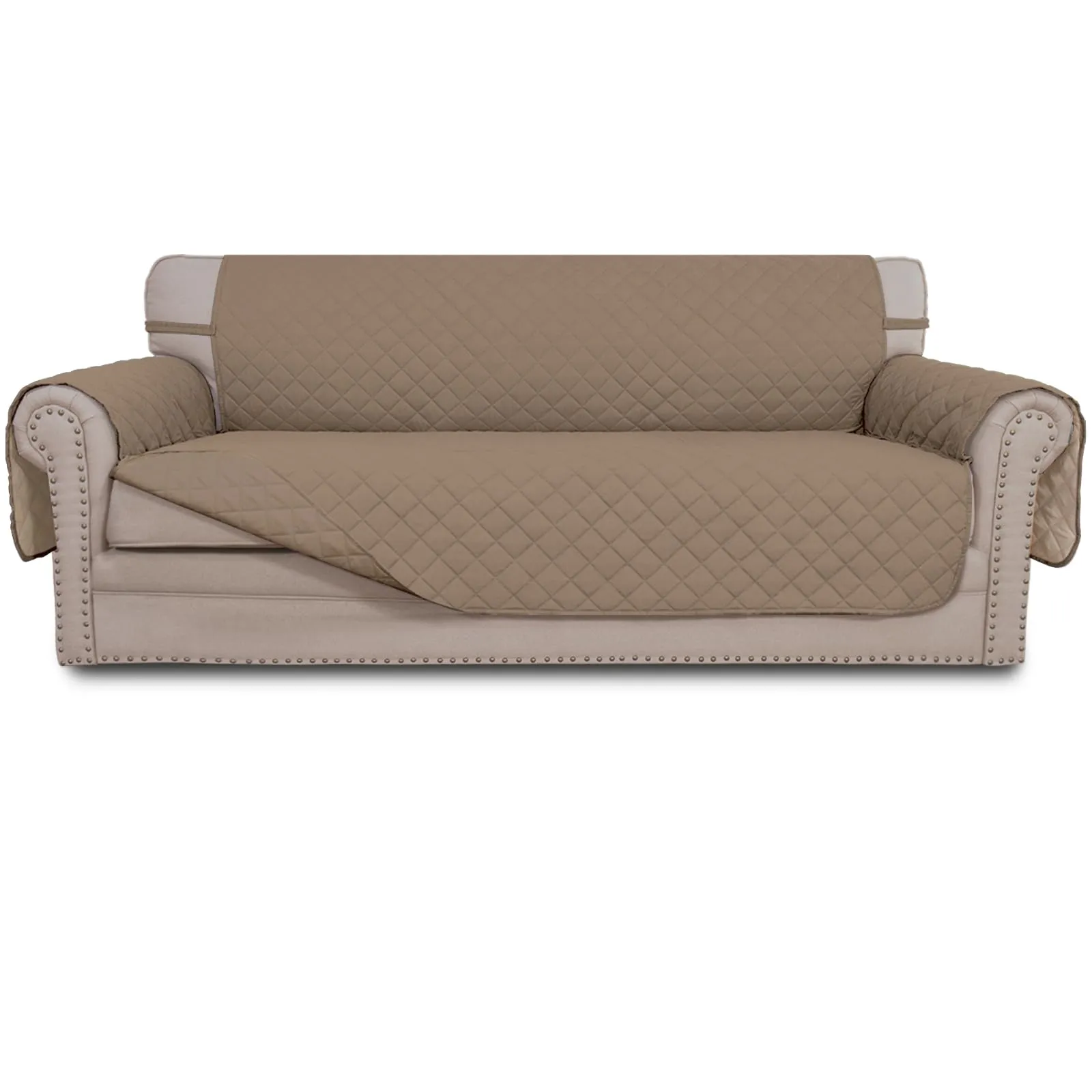 Easy-Going Copridivano Reversibile 4 Posti Impermeabile, XXL, Beige/Beige - immagine 1
