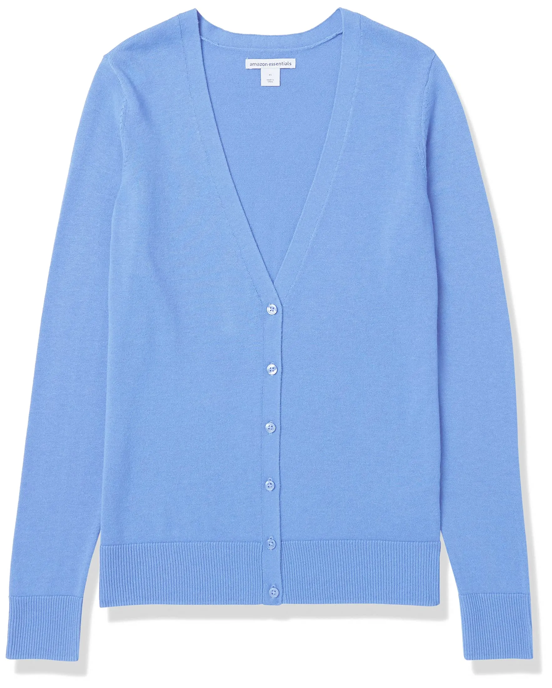 Amazon Essentials Felpa Cardigan Leggera Donna, Blu, XS - immagine 4
