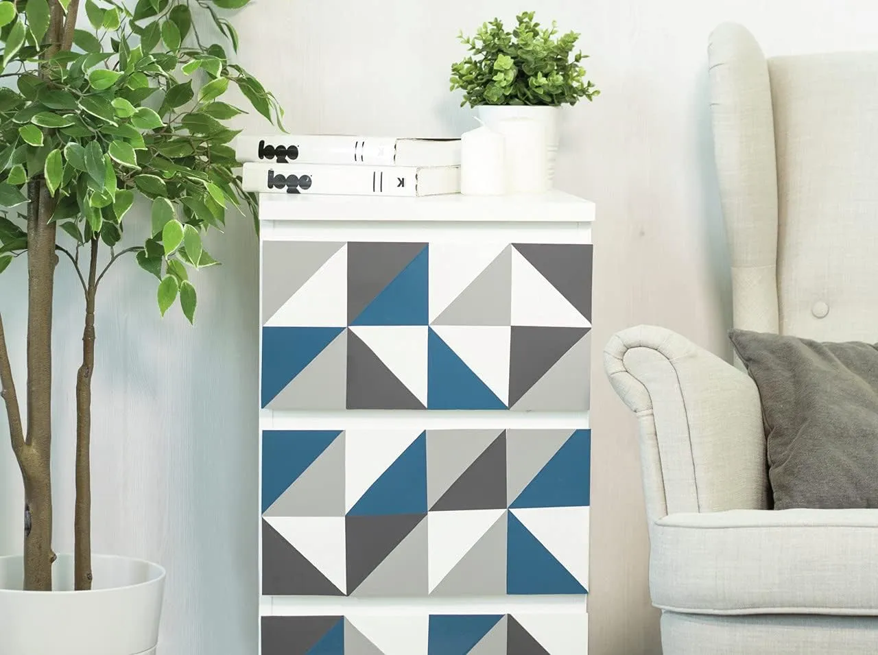 d-c-fix Pellicola Adesiva per Mobili, Grigio Chiaro Opaco, 67,5 cm x 2 m - immagine 4