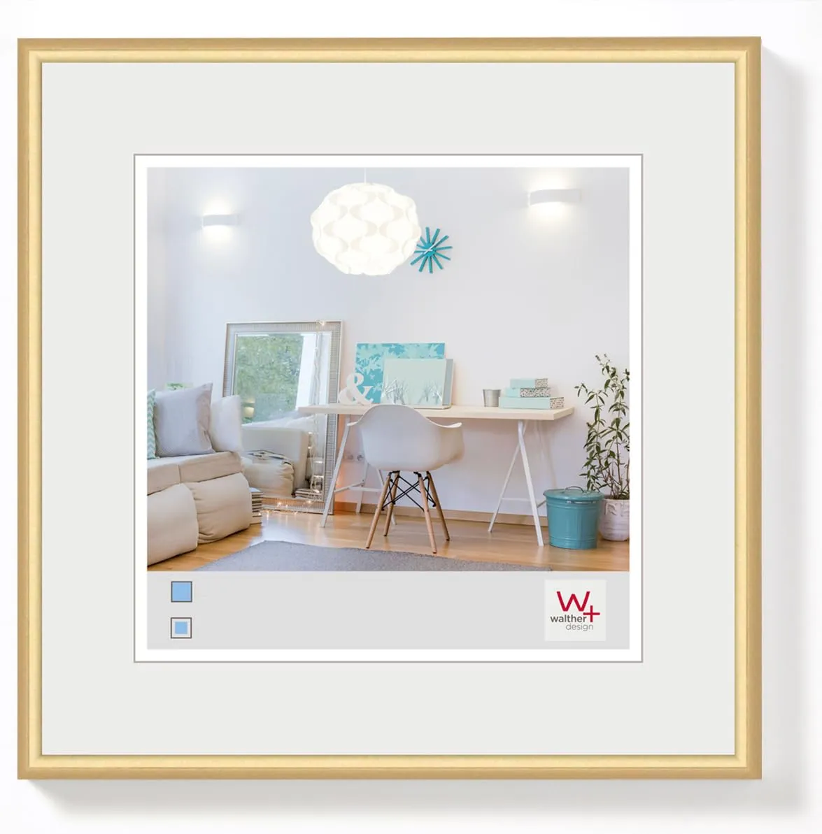 Walther Design Cornice Oro 20 x 20 cm KV220G - immagine 1