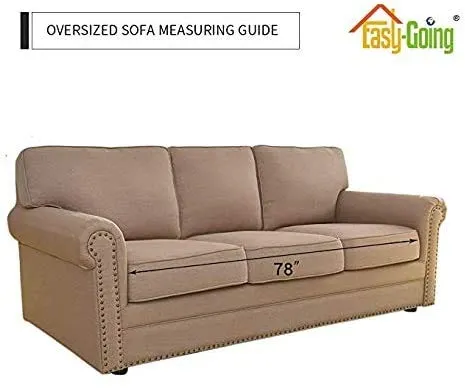Easy-Going Fodera Reversibile per Divano Oversize 3 Posti per Cani, 198 cm, Marrone - immagine 7